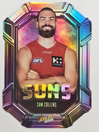 2026 AFL Footy Stars Octane Team Colours O74 Sam Collins - Gold Coast Suns