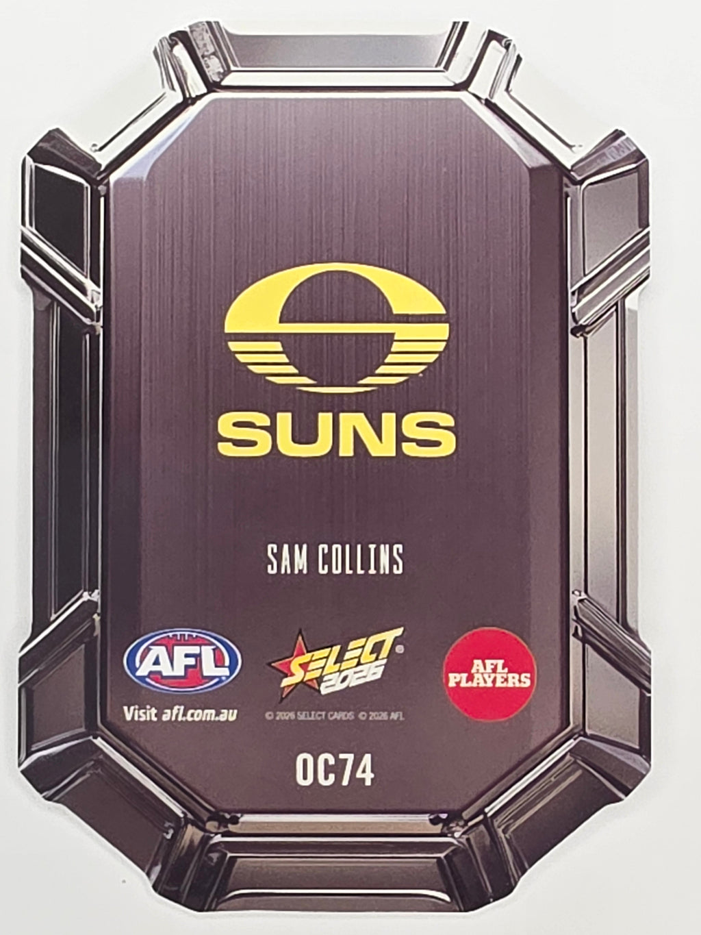 2026 AFL Footy Stars Octane Team Colours O74 Sam Collins - Gold Coast Suns
