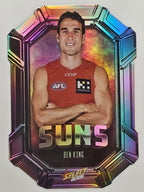 2026 AFL Footy Stars Octane Team Colours O76 Ben King - Gold Coast Suns