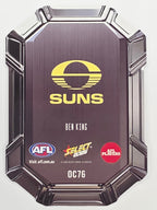 2026 AFL Footy Stars Octane Team Colours O76 Ben King - Gold Coast Suns