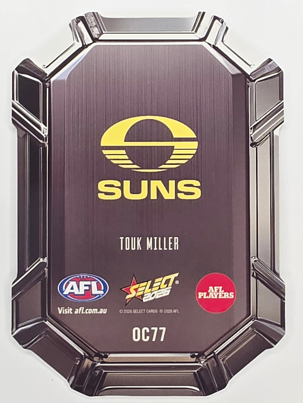 2026 AFL Footy Stars Octane Team Colours O77 Touk Miller - Gold Coast Suns