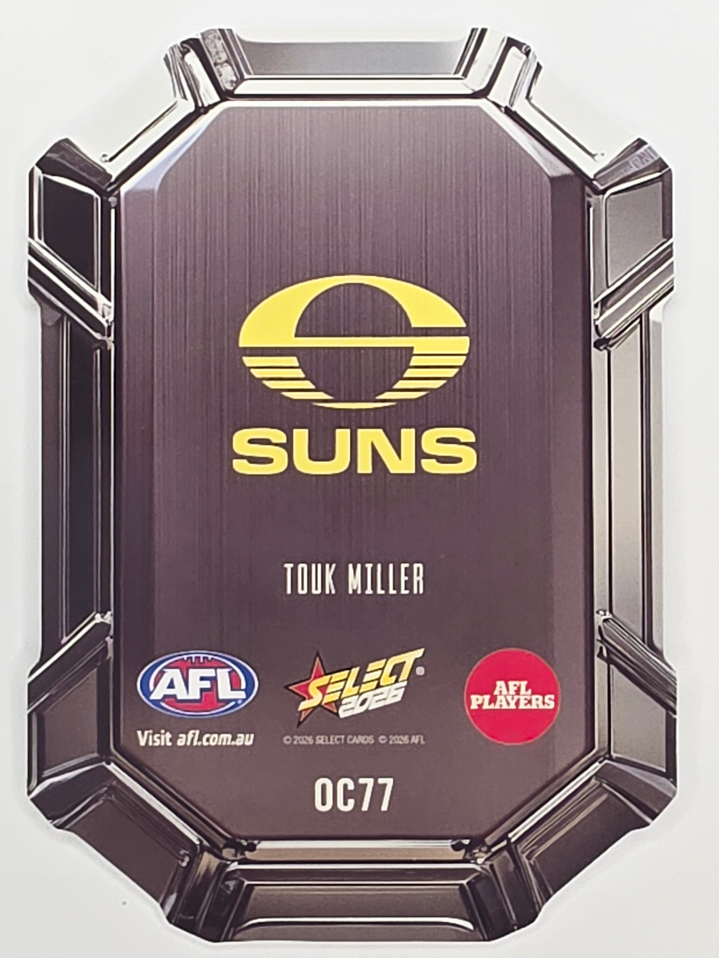 2026 AFL Footy Stars Octane Team Colours O77 Touk Miller - Gold Coast Suns
