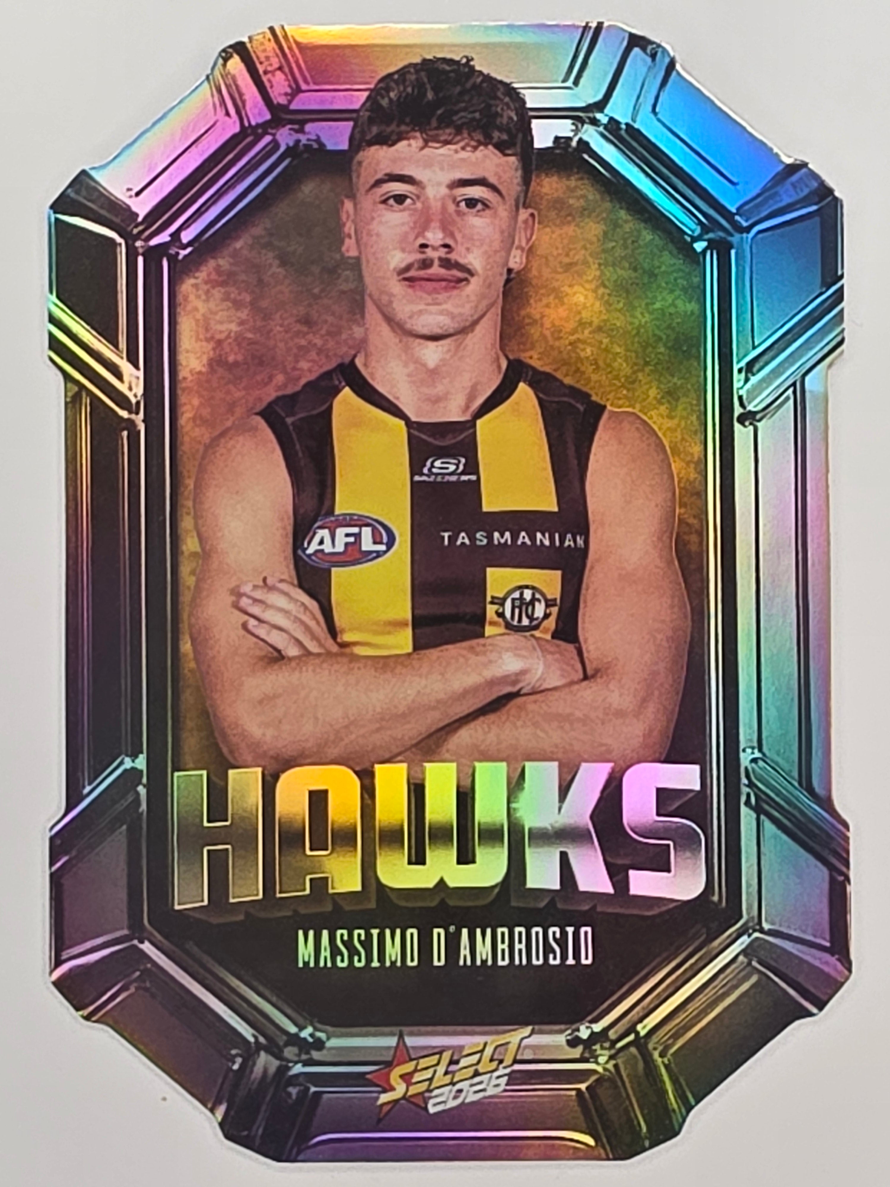 2026 AFL Footy Stars Octane Team Colours O82 Massimo D’Ambrosio - Hawthorn Hawks