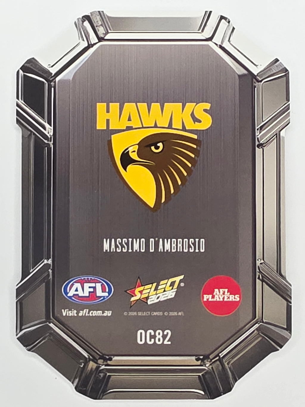 2026 AFL Footy Stars Octane Team Colours O82 Massimo D’Ambrosio - Hawthorn Hawks