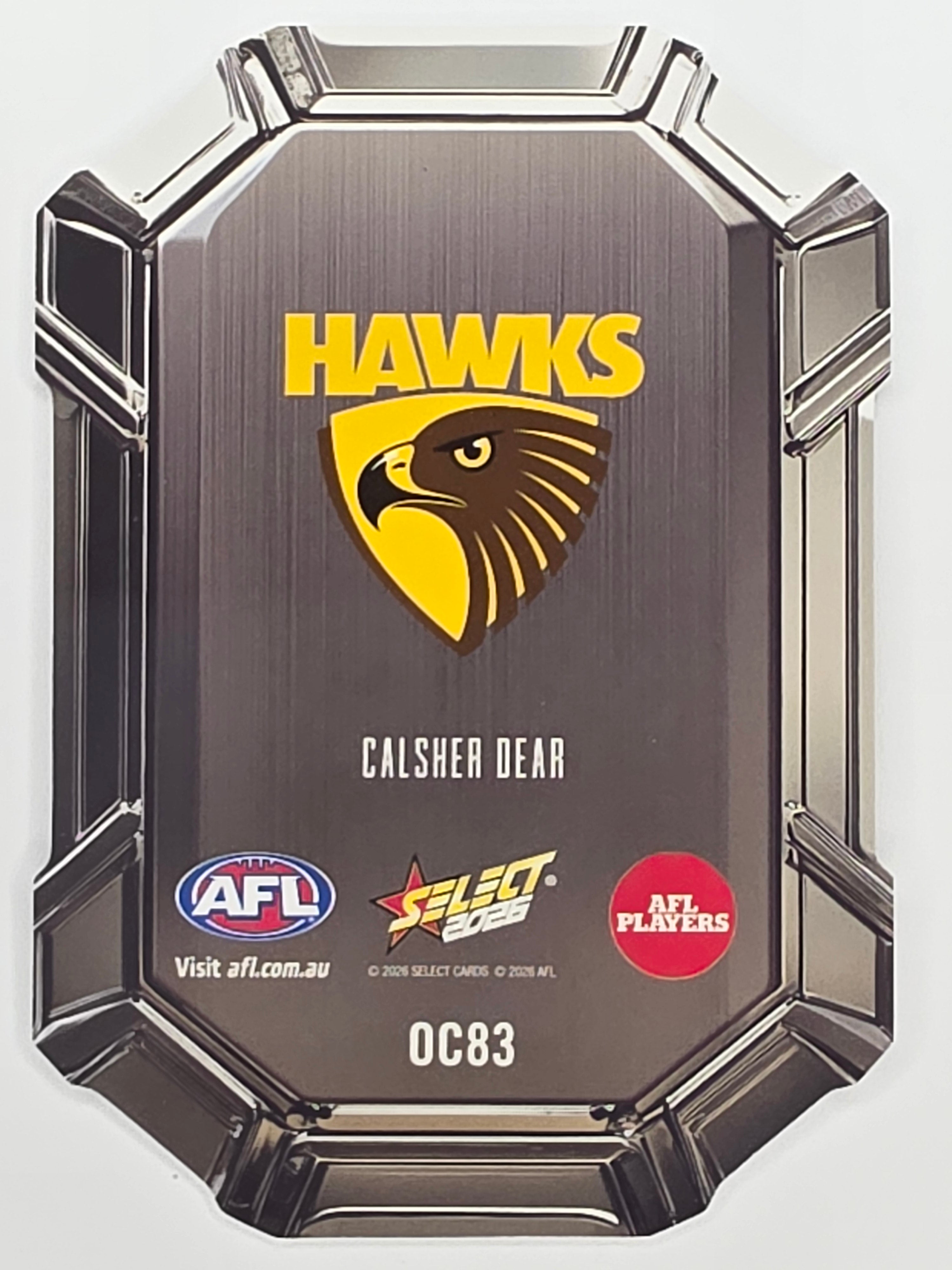 2026 AFL Footy Stars Octane Team Colours O83 Calsher Dear - Hawthorn Hawks