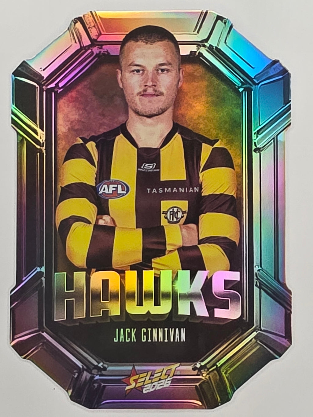 2026 AFL Footy Stars Octane Team Colours O84 Jack Ginnivan - Hawthorn Hawks