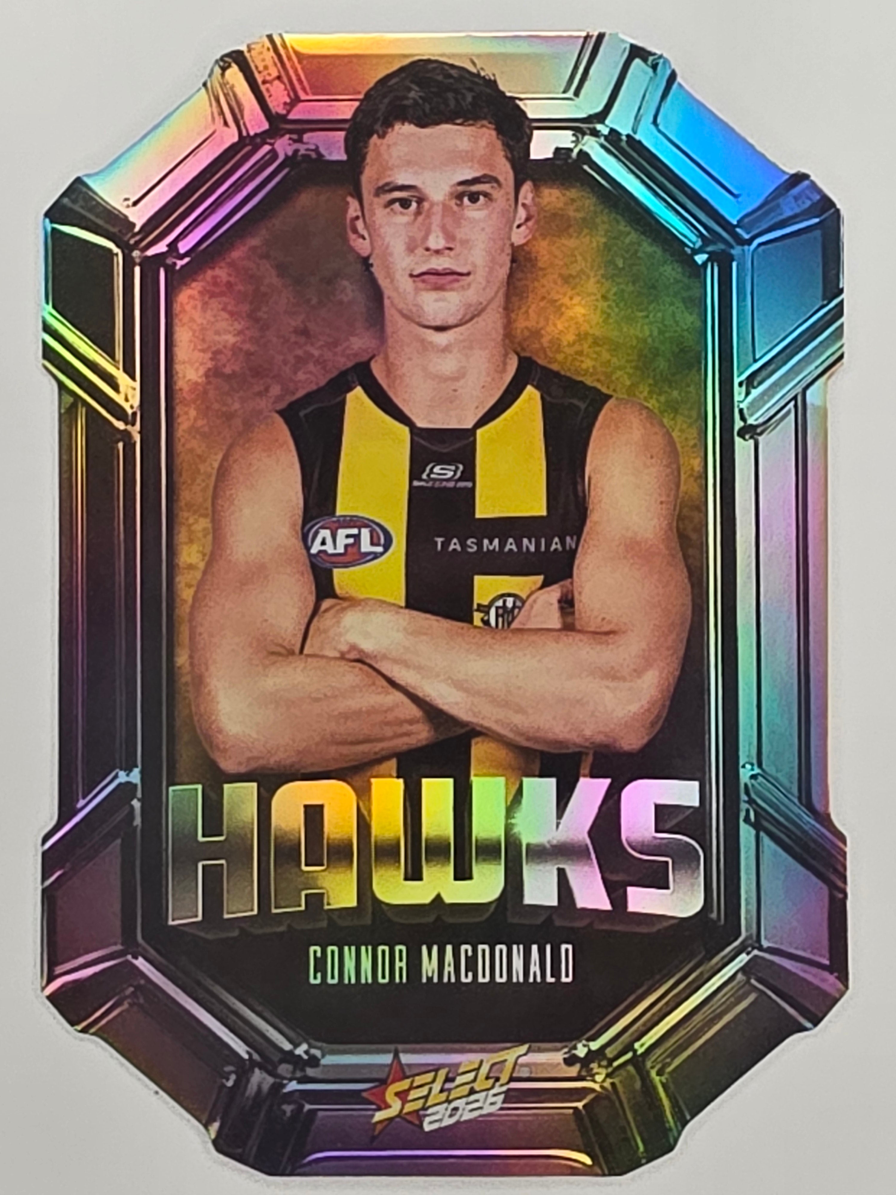 2026 AFL Footy Stars Octane Team Colours O85 Connor Macdonald - Hawthorn Hawks