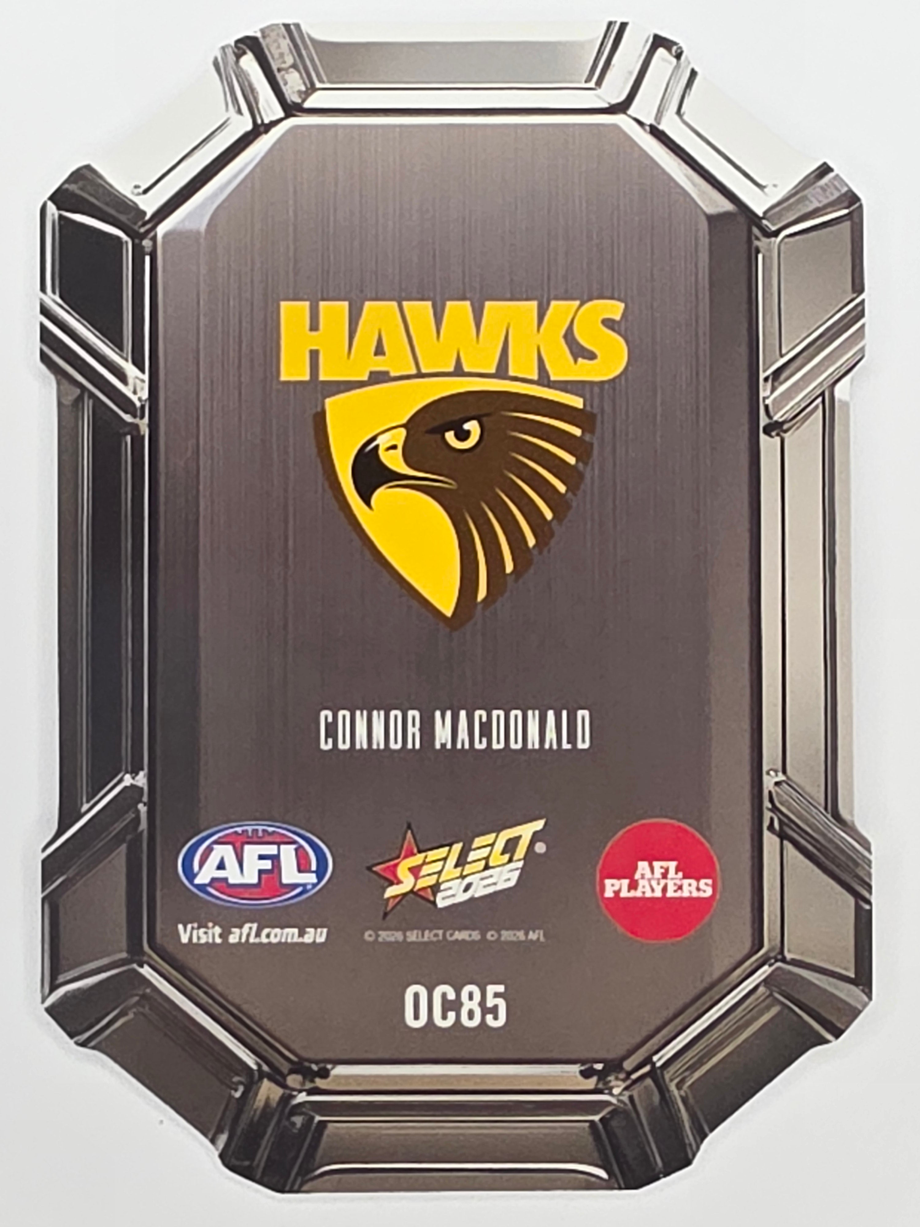 2026 AFL Footy Stars Octane Team Colours O85 Connor Macdonald - Hawthorn Hawks
