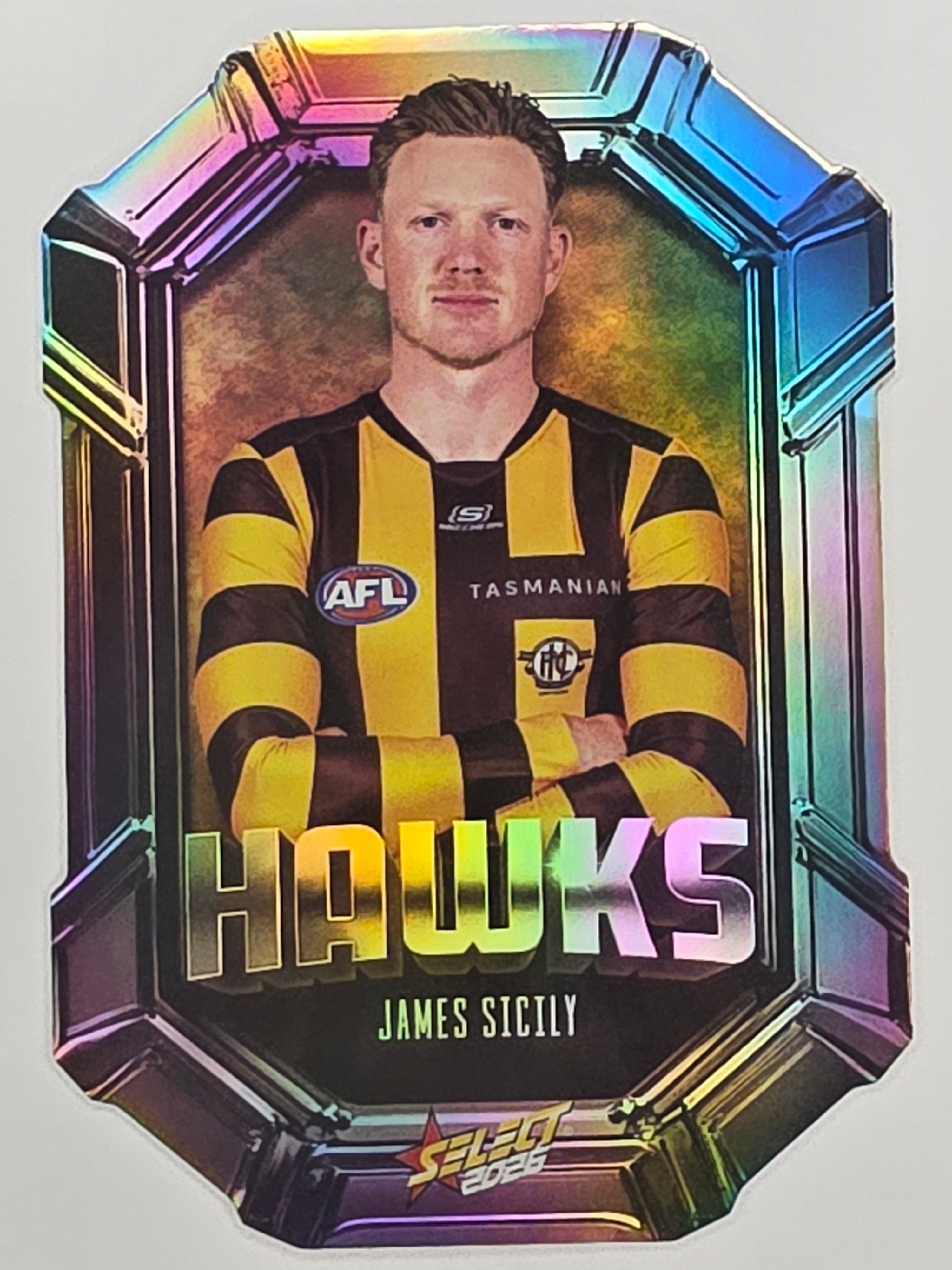 2026 AFL Footy Stars Octane Team Colours O87 James Sicily - Hawthorn Hawks