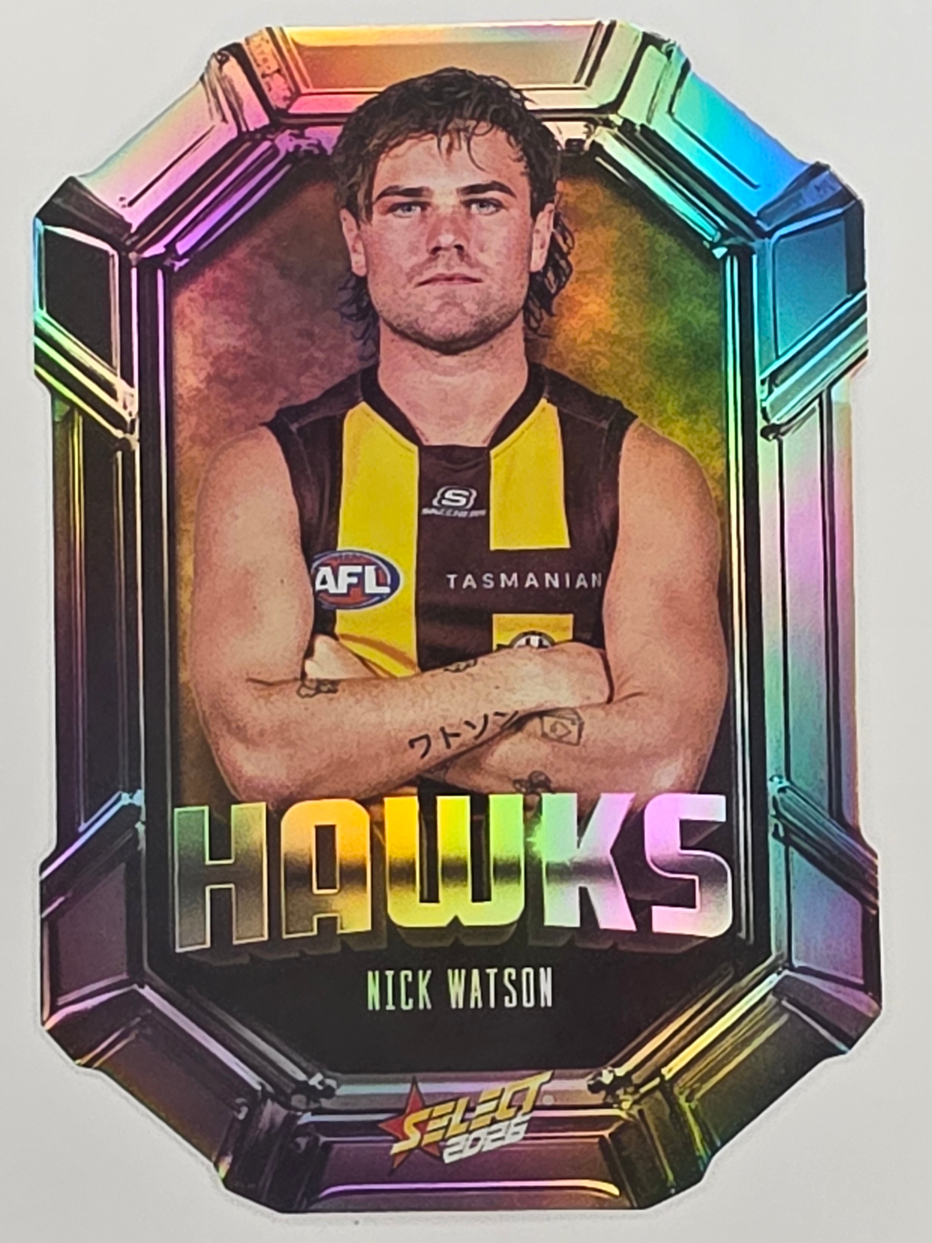 2026 AFL Footy Stars Octane Team Colours O89 Nick Watson - Hawthorn Hawks