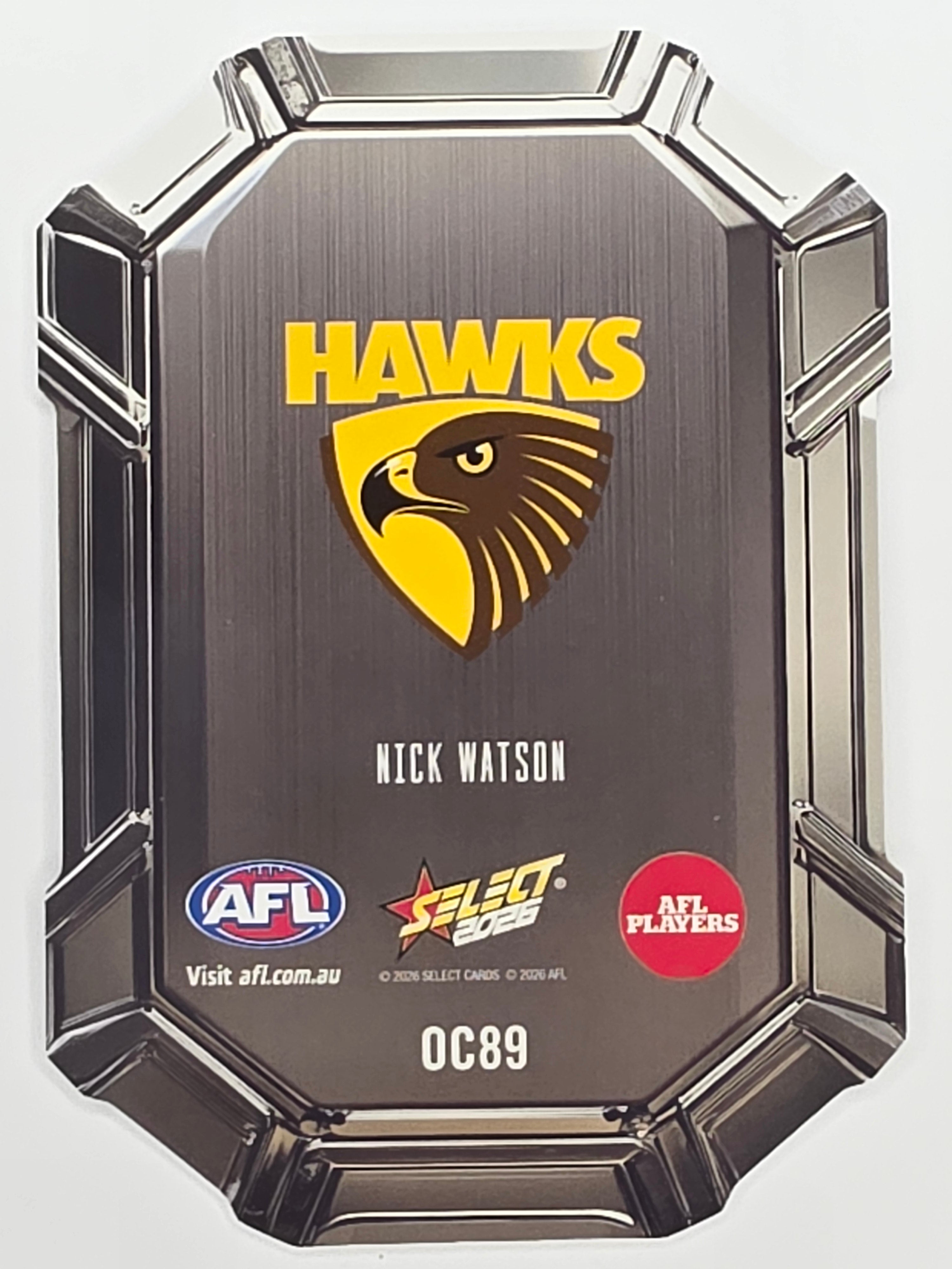 2026 AFL Footy Stars Octane Team Colours O89 Nick Watson - Hawthorn Hawks