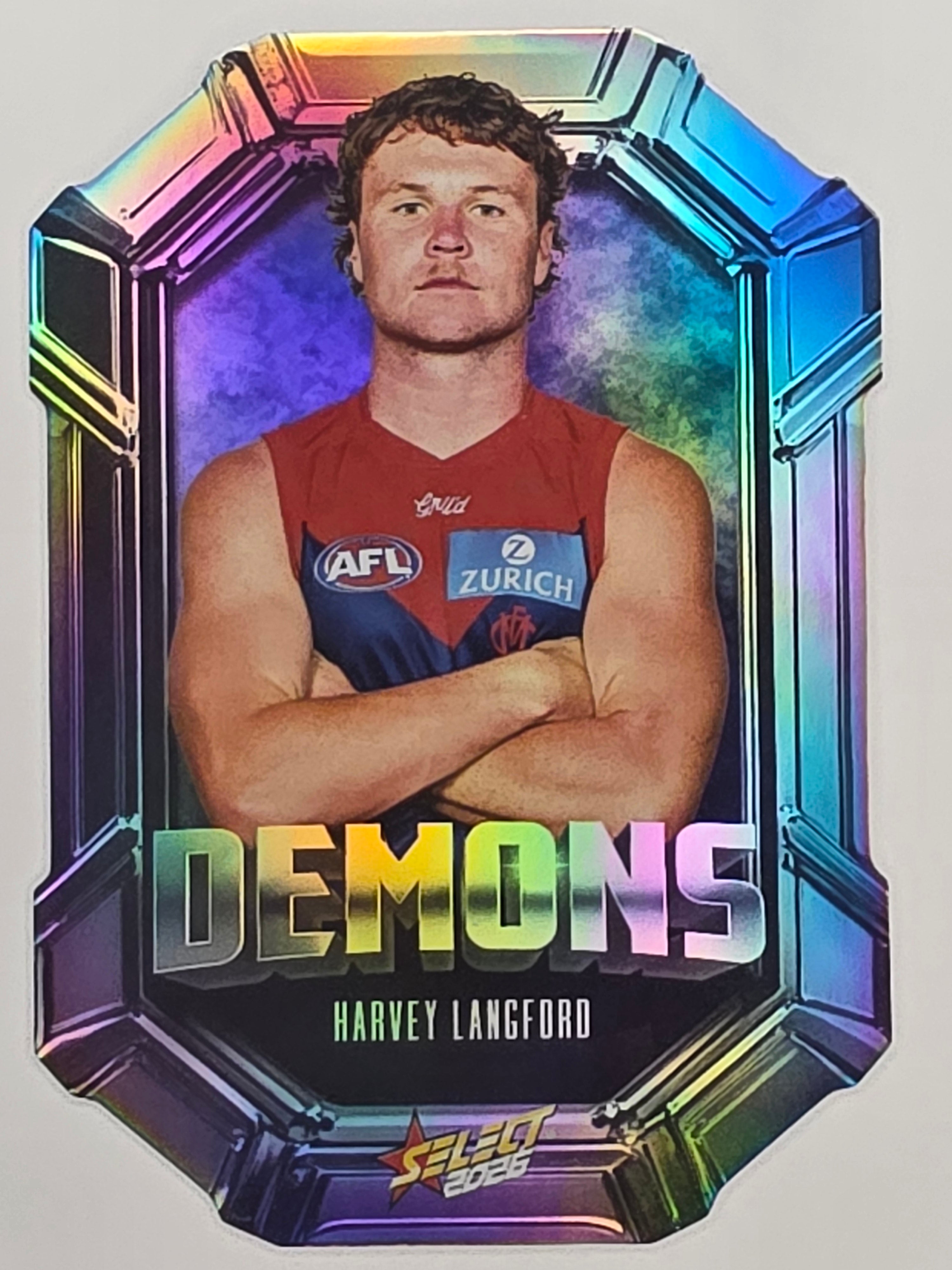 2026 AFL Footy Stars Octane Team Colours O93 Harvey Langford - Melbourne Demons