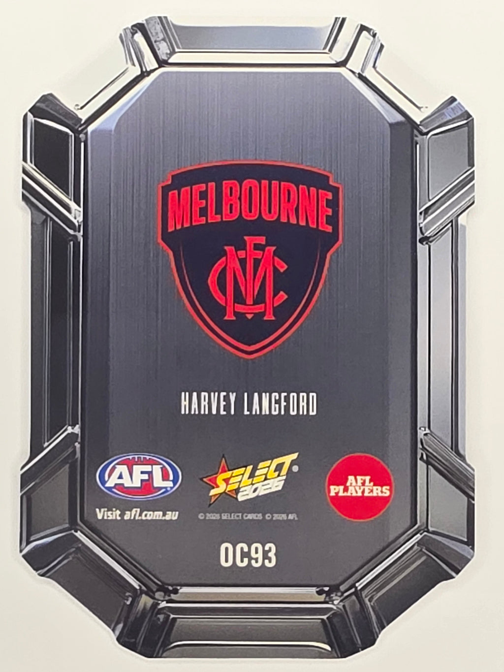 2026 AFL Footy Stars Octane Team Colours O93 Harvey Langford - Melbourne Demons