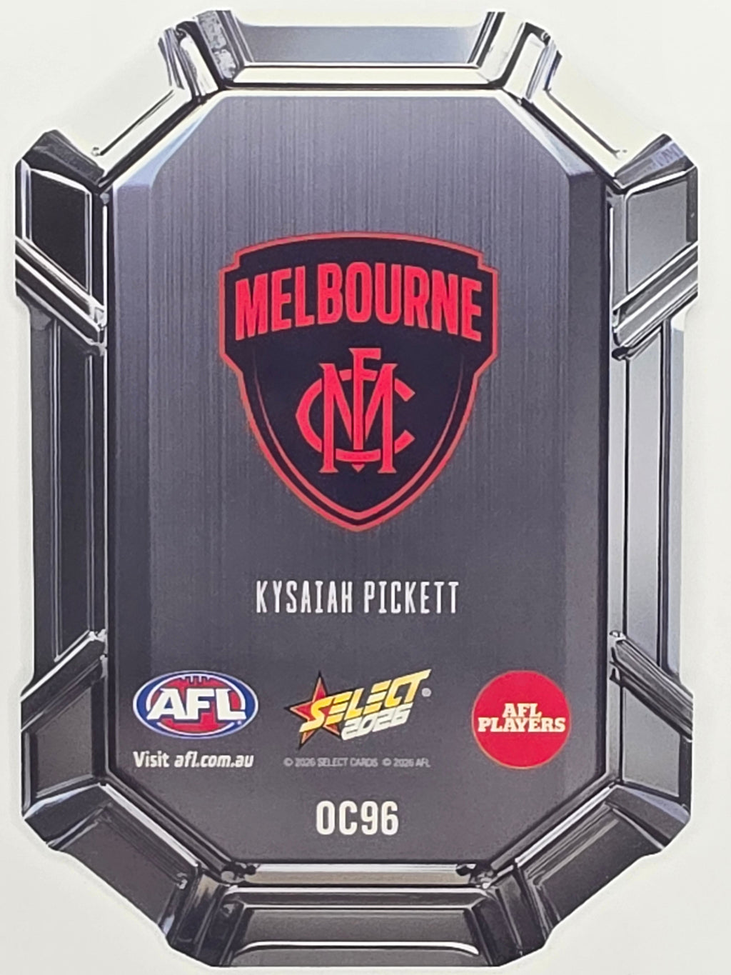 2026 AFL Footy Stars Octane Team Colours O96 Kysaiah Pickett - Melbourne Demons