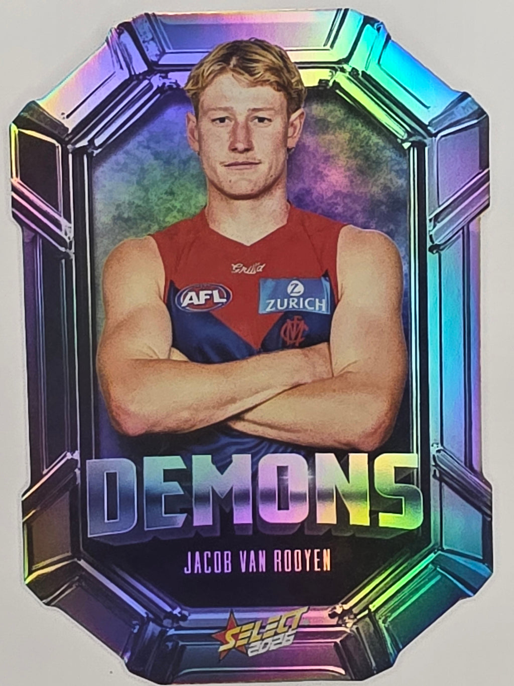 2026 AFL Footy Stars Octane Team Colours O98 Jacob Van Rooyen - Melbourne Demons