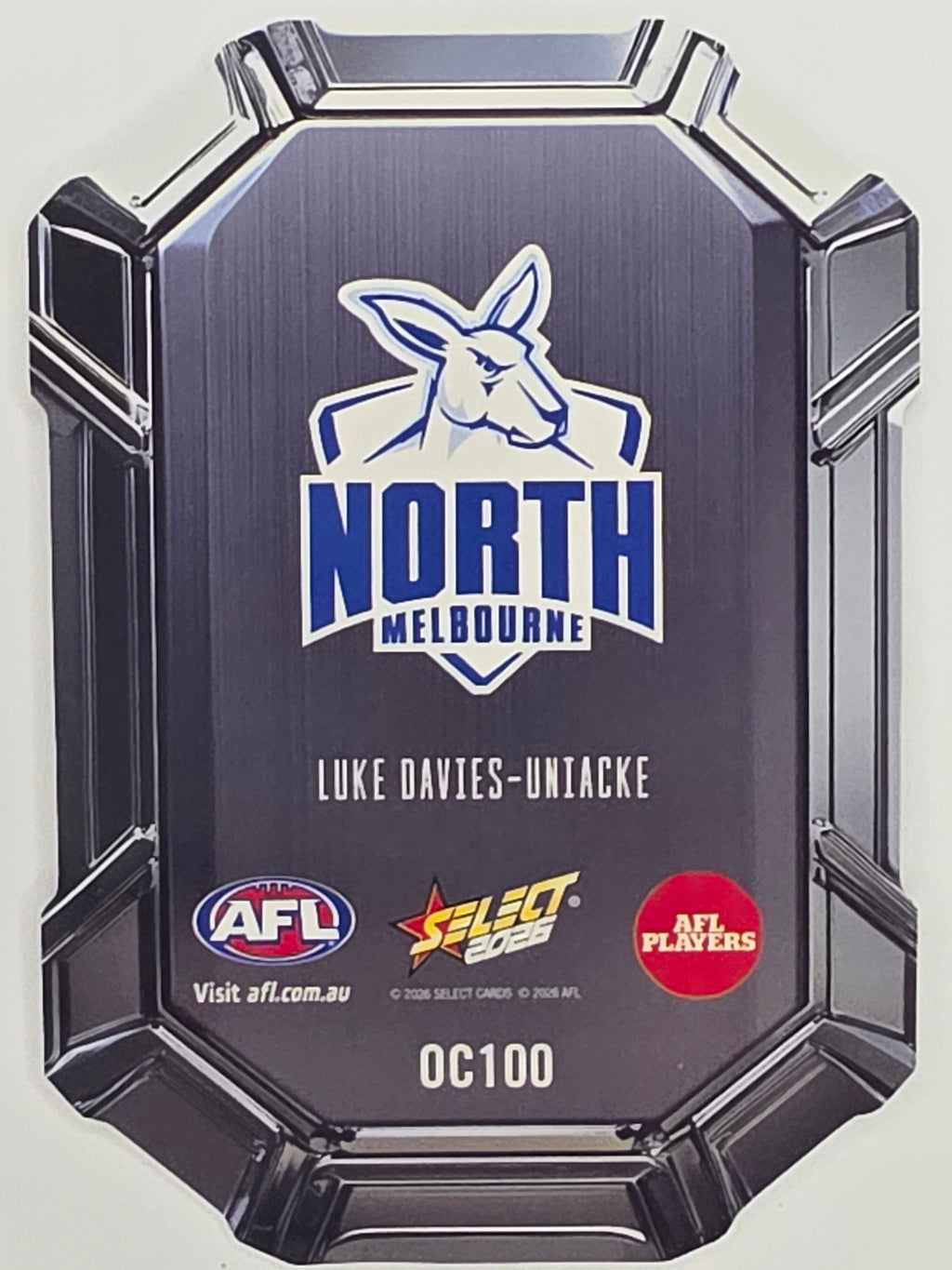 2026 AFL Footy Stars Octane Team Colours O100 Luke Davies-Uniacke - North Melbourne Kangaroos