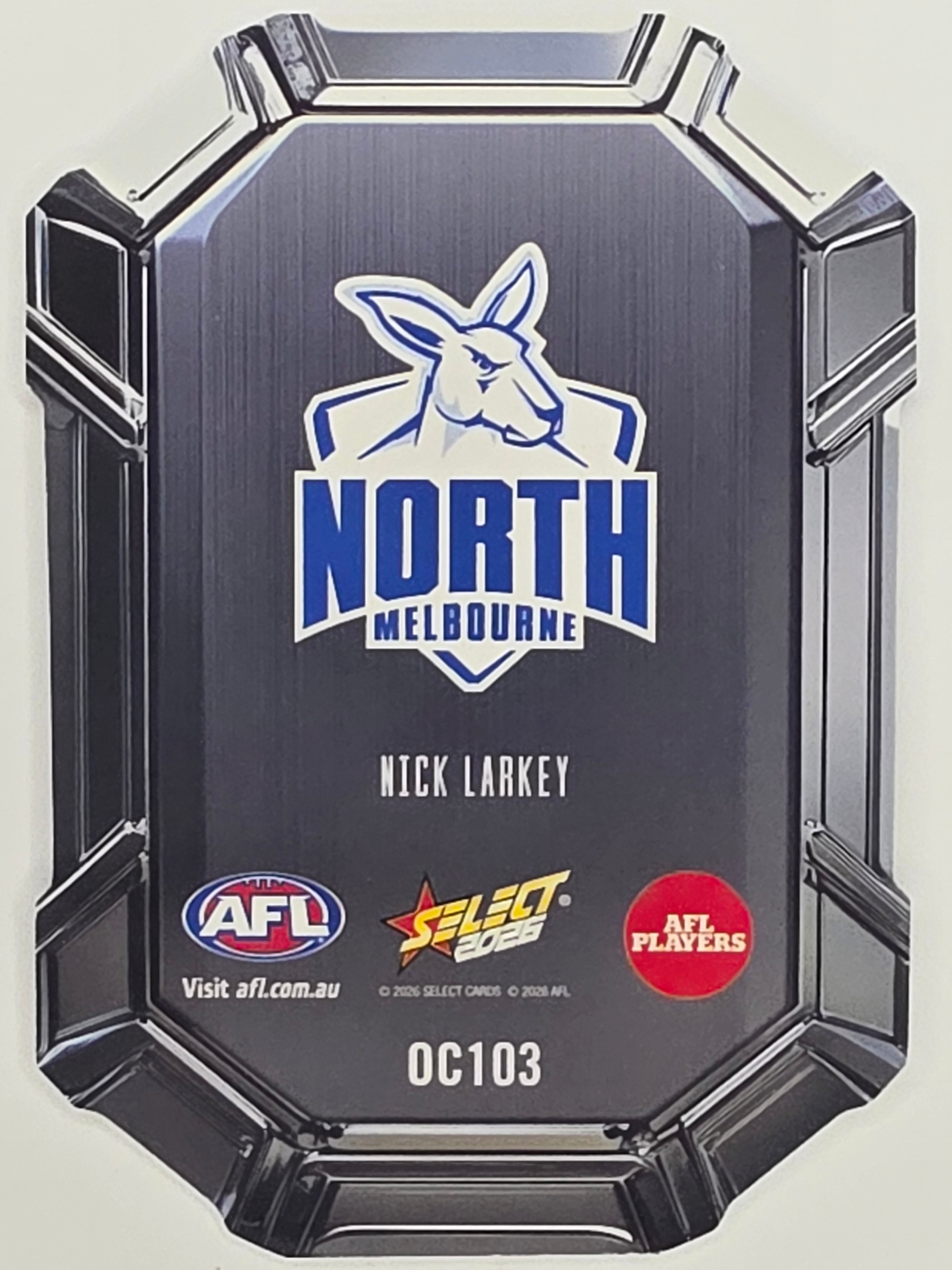 2026 AFL Footy Stars Octane Team Colours O103 Nick Larkey - North Melbourne Kangaroos