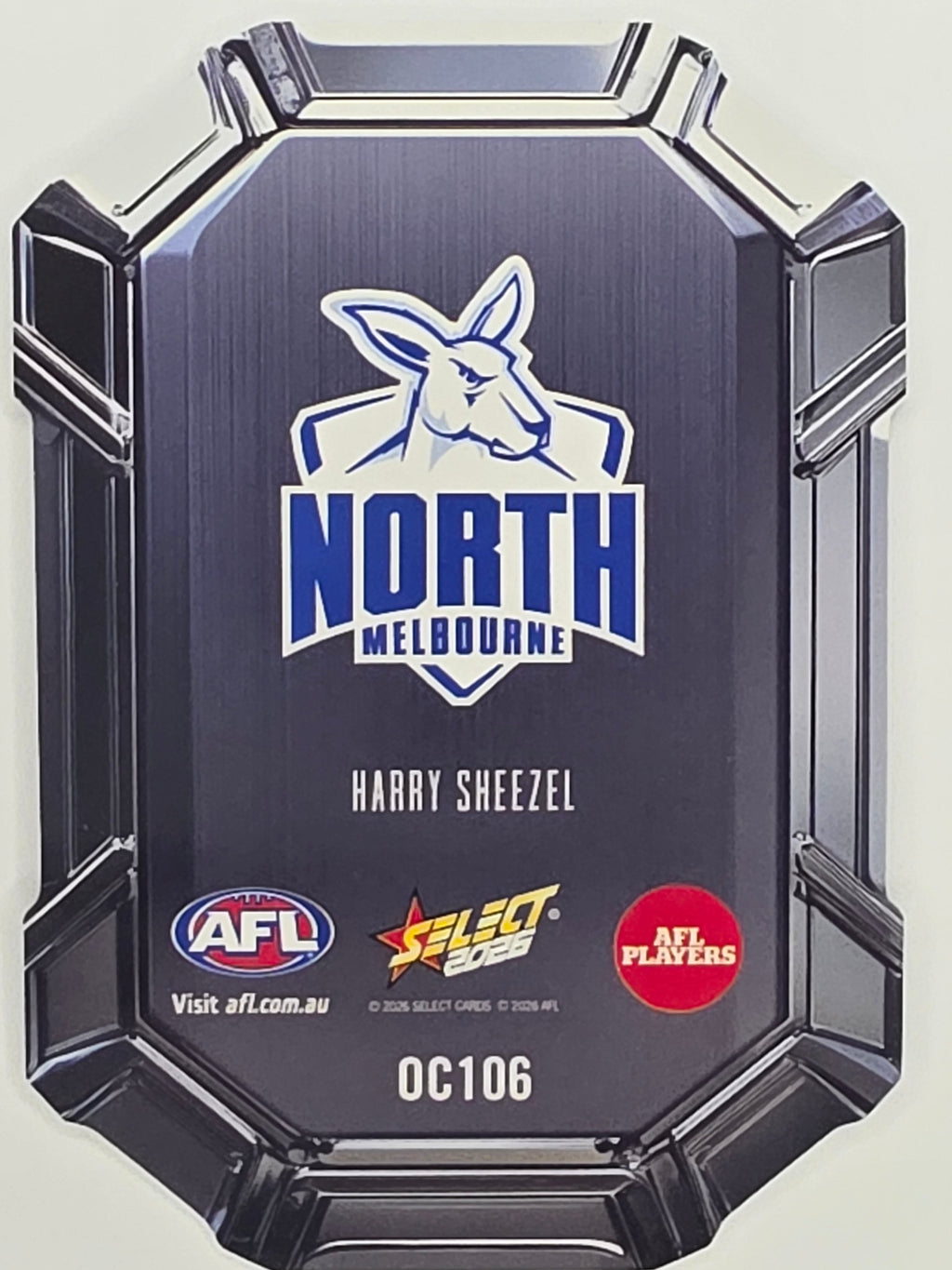 2026 AFL Footy Stars Octane Team Colours O106 Harry Sheezel - North Melbourne Kangaroos