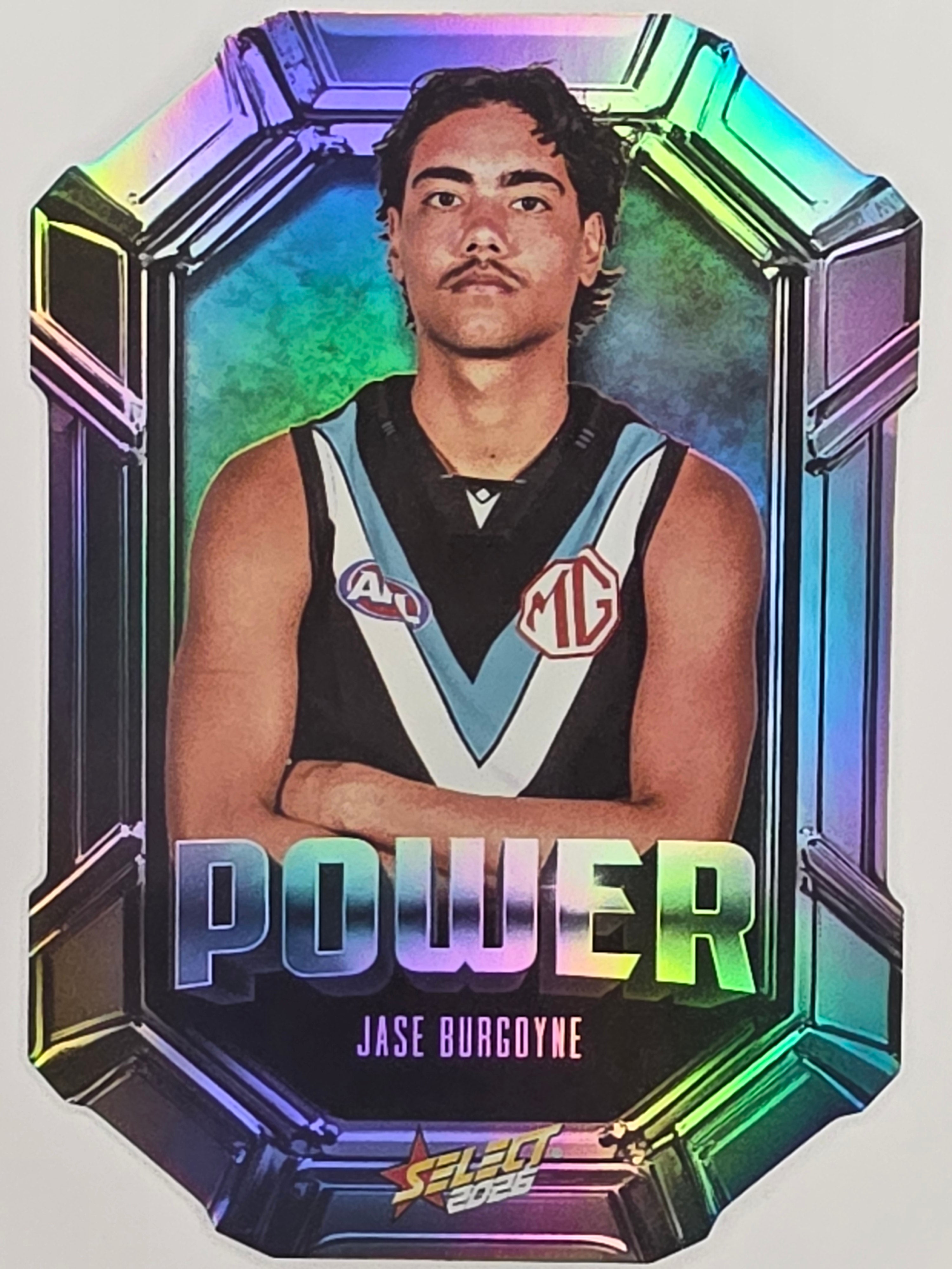 2026 AFL Footy Stars Octane Team Colours O110 Jase Burgoyne - Port Adelaide Power