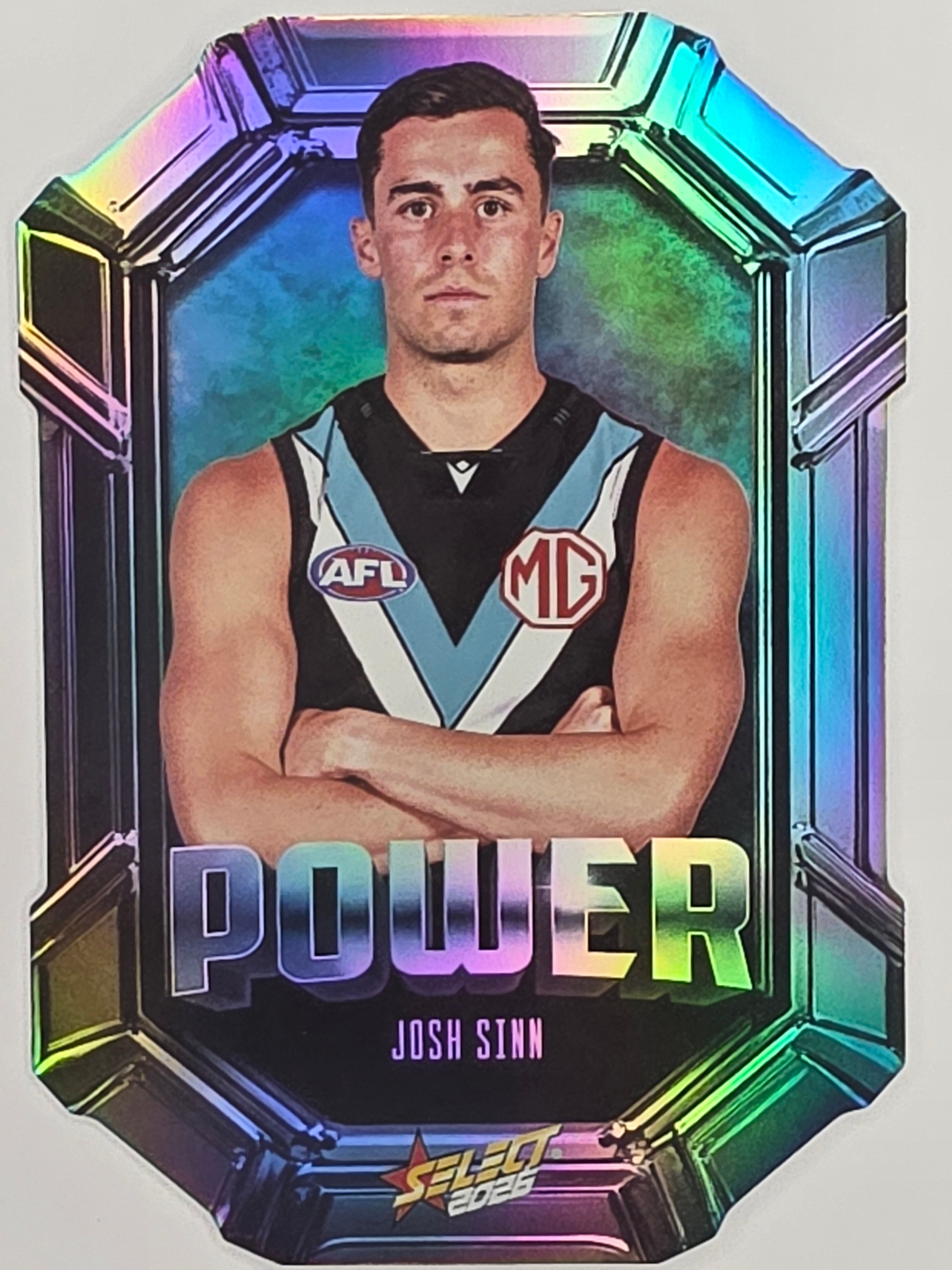 2026 AFL Footy Stars Octane Team Colours O116 Josh Sinn - Port Adelaide Power