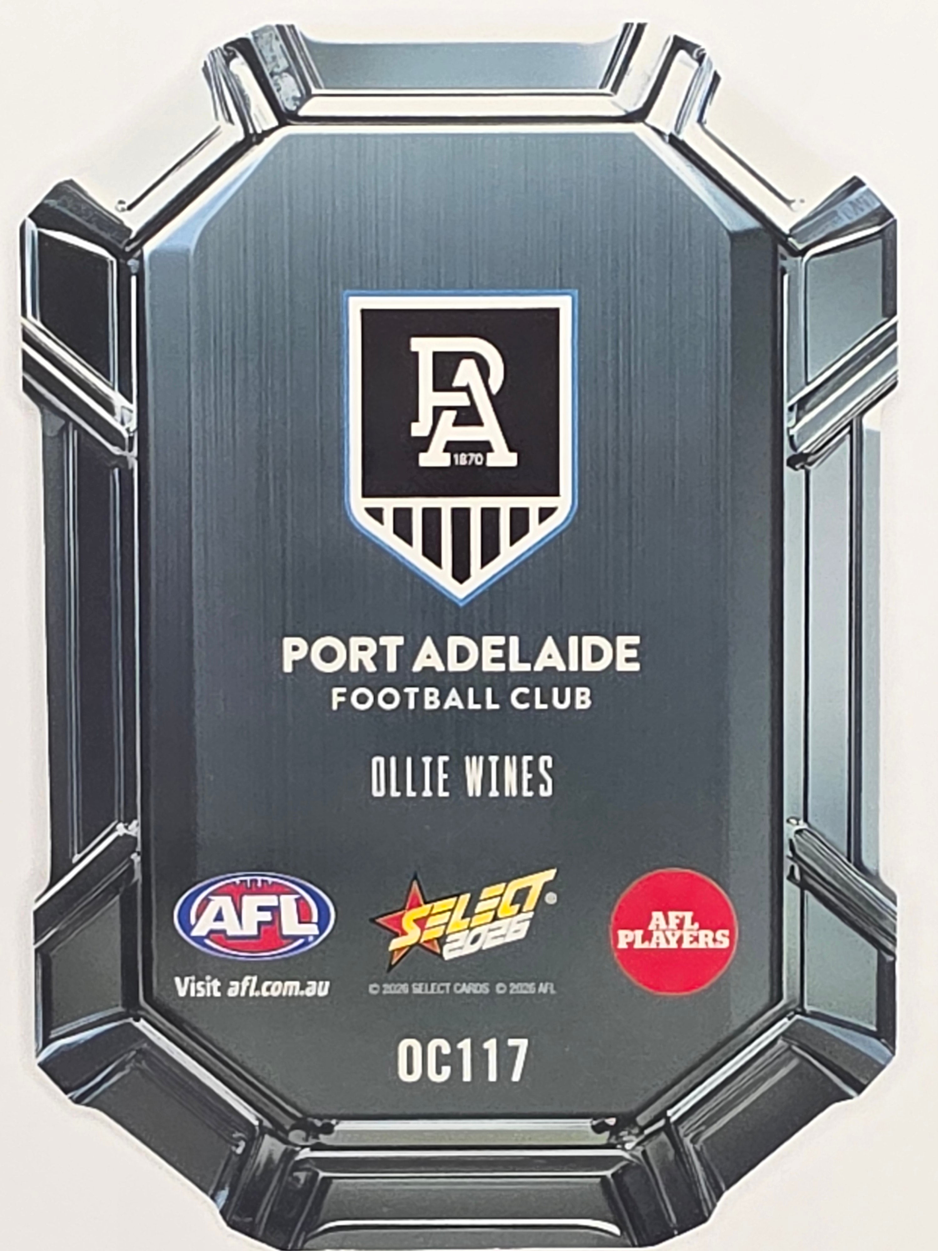 2026 AFL Footy Stars Octane Team Colours O117 Ollie Wines - Port Adelaide Power