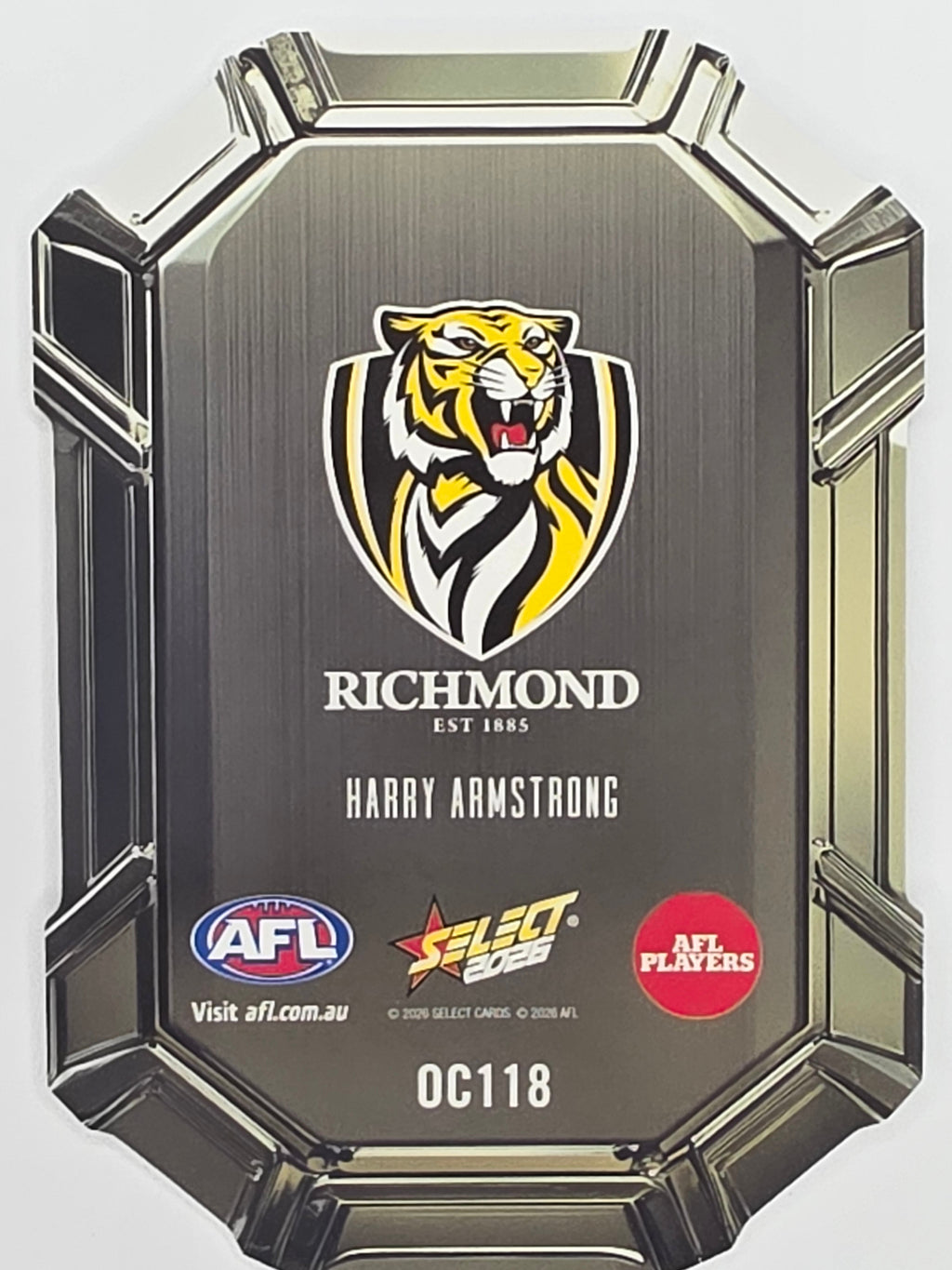 2026 AFL Footy Stars Octane Team Colours O118 Harry Armstrong - Richmond Tigers