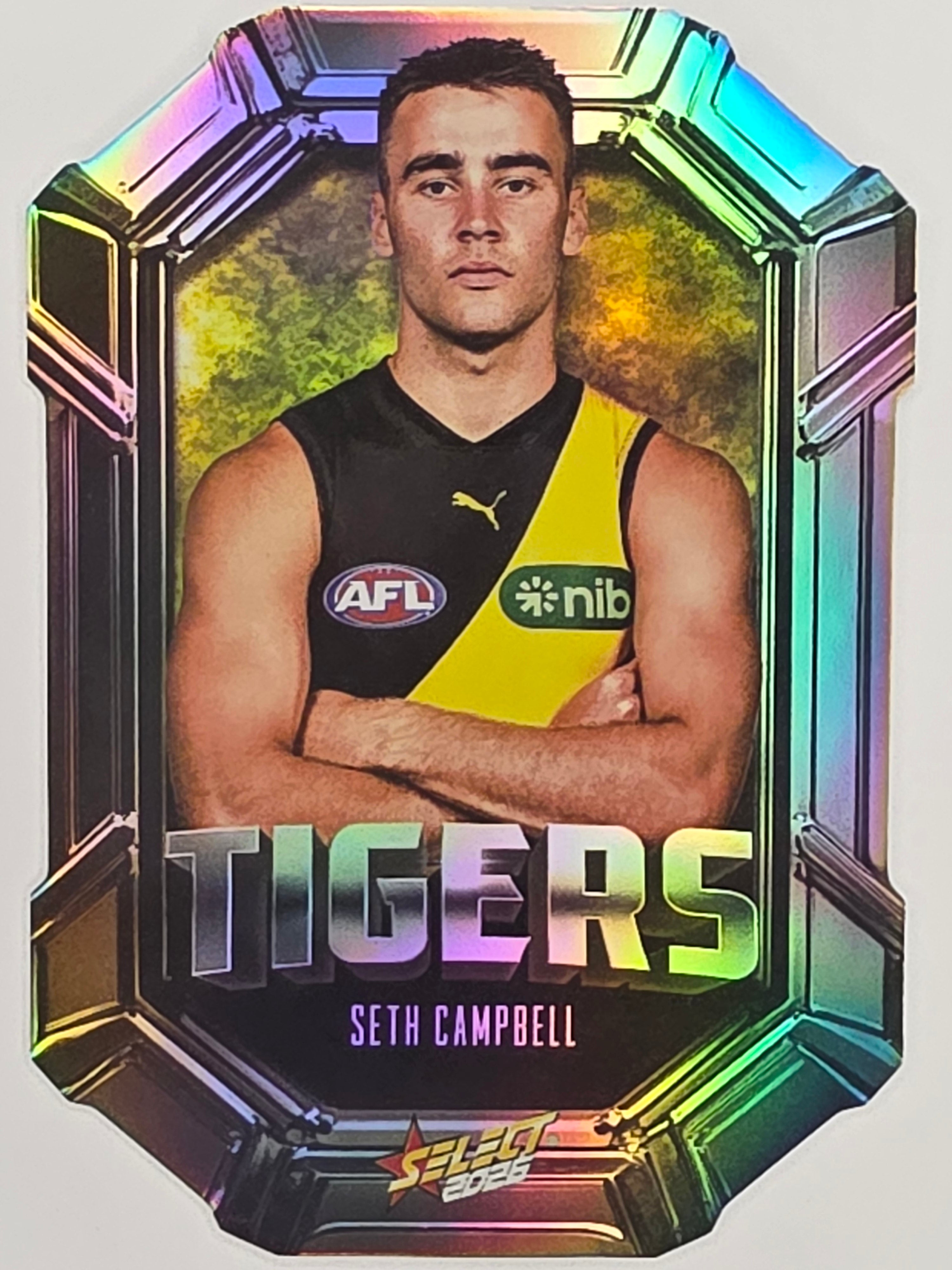 2026 AFL Footy Stars Octane Team Colours O120 Seth Campbell - Richmond Tigers