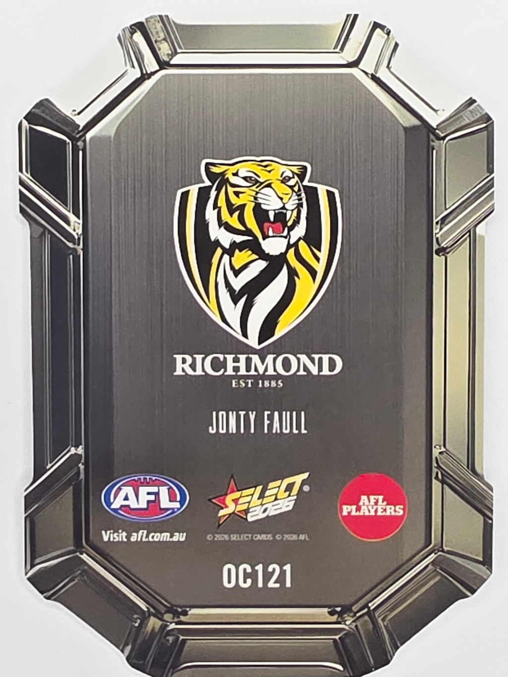 2026 AFL Footy Stars Octane Team Colours O121 Jonty Faull - Richmond Tigers