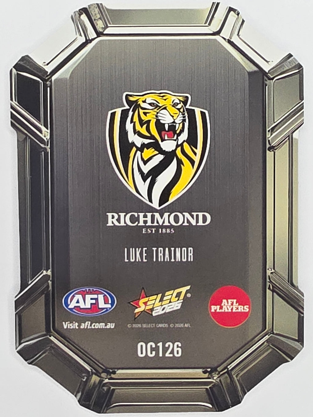 2026 AFL Footy Stars Octane Team Colours O126 Luke Trainor - Richmond Tigers