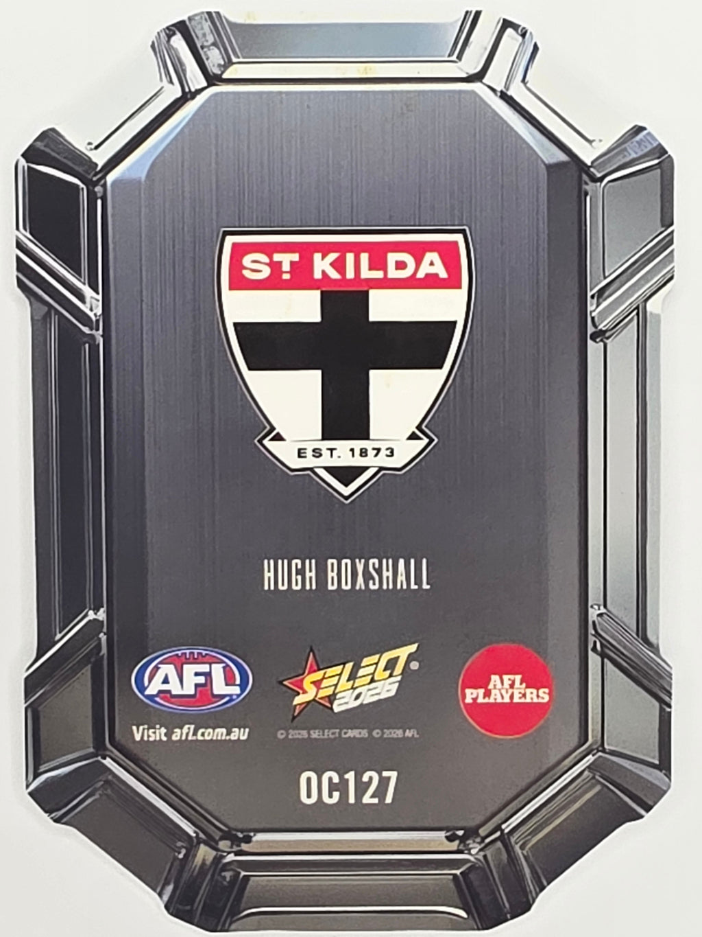 2026 AFL Footy Stars Octane Team Colours O127 Hugh Boxshall - St Kilda Saints