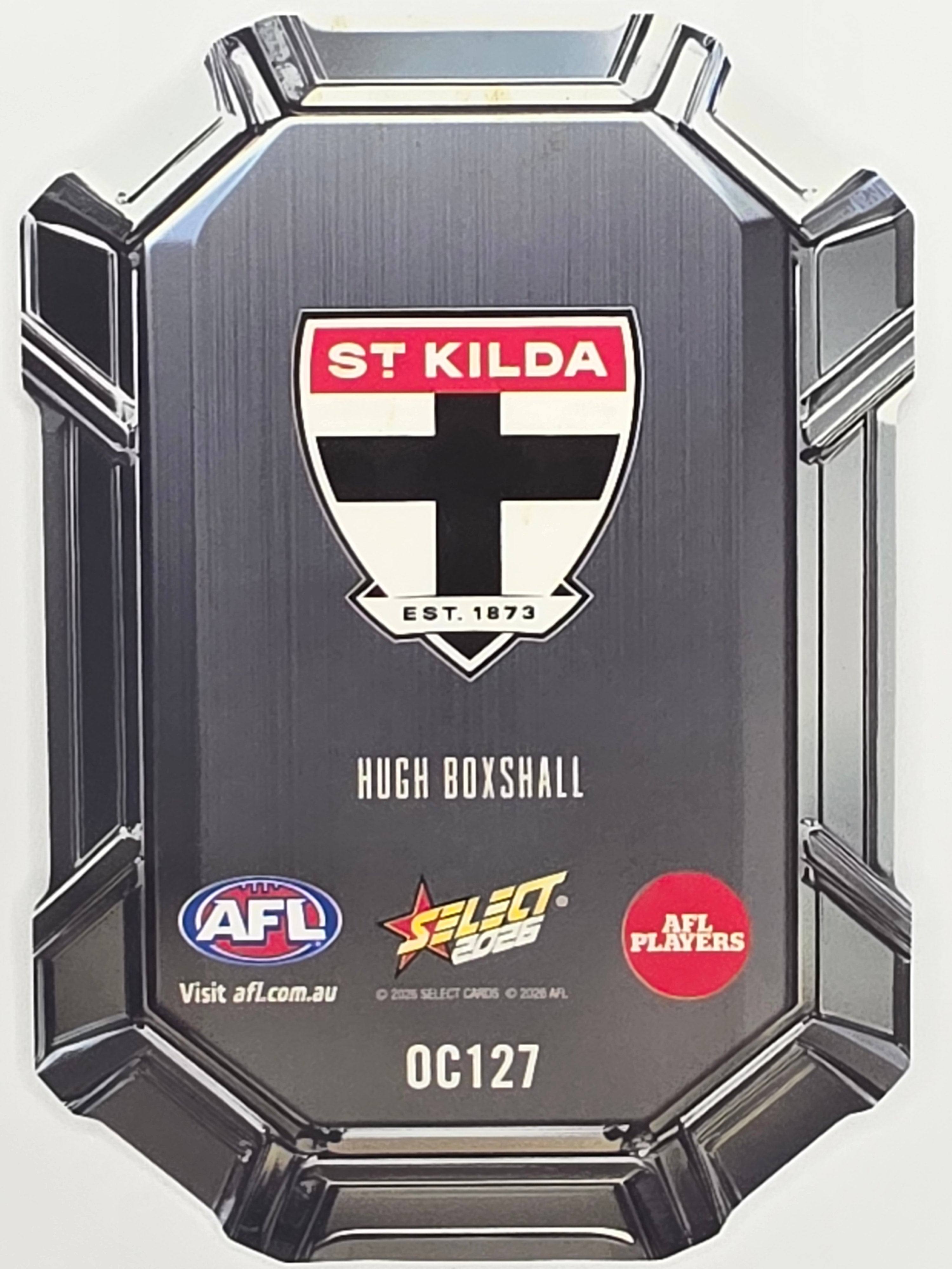 2026 AFL Footy Stars Octane Team Colours O127 Hugh Boxshall - St Kilda Saints