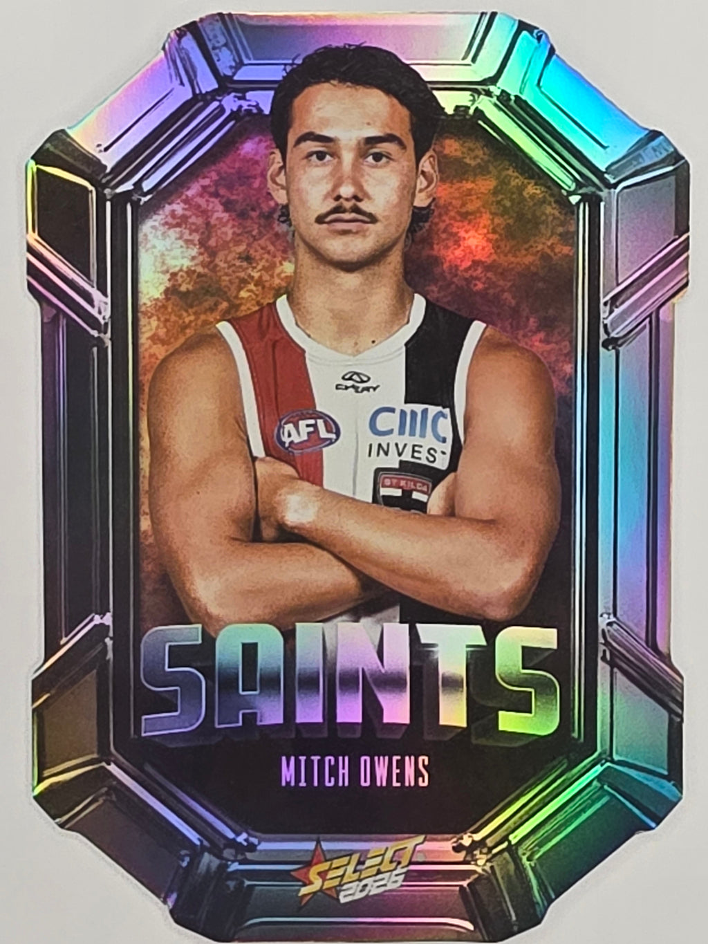 2026 AFL Footy Stars Octane Team Colours O129 Mitch Owens - St Kilda Saints