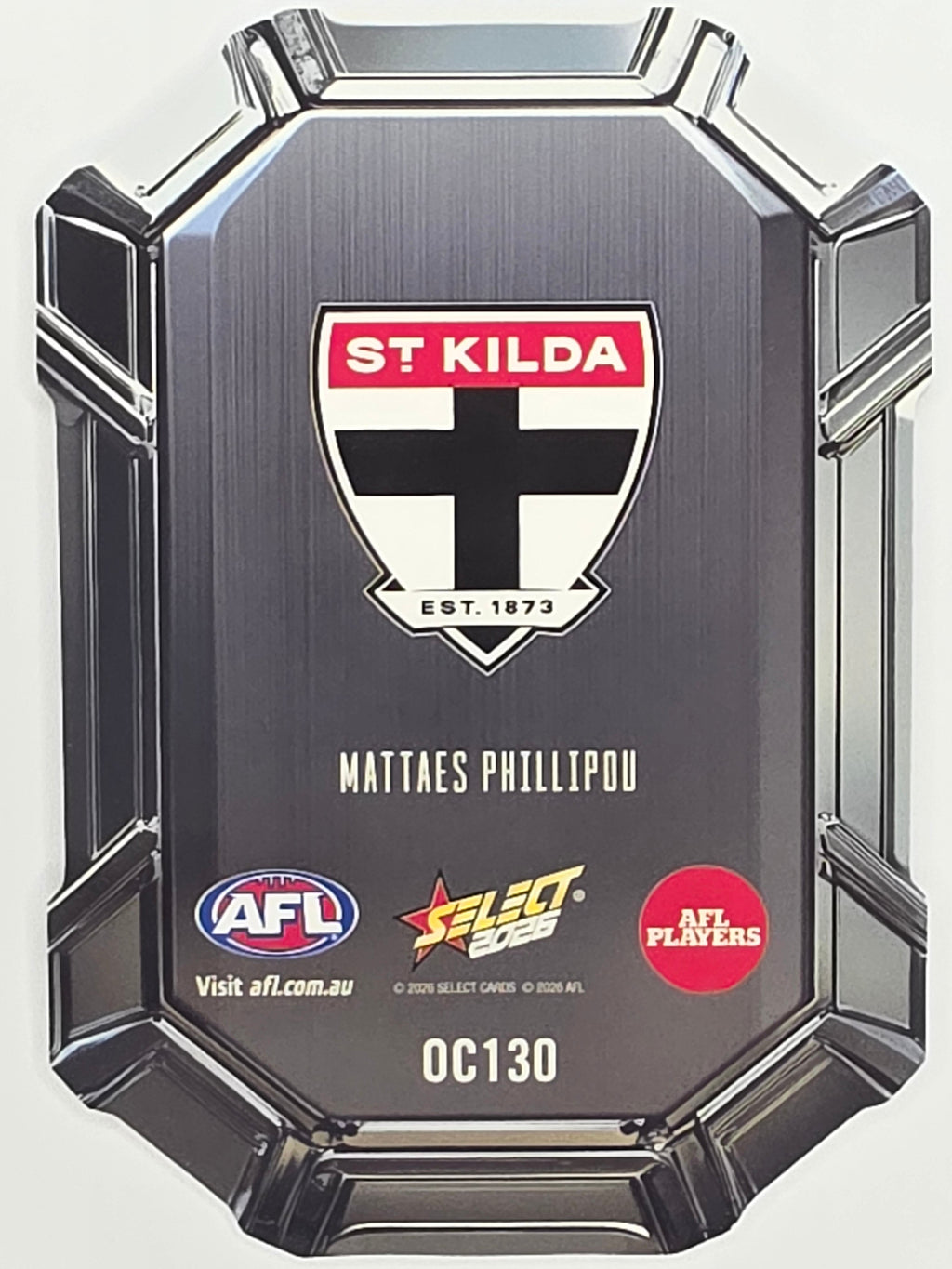 2026 AFL Footy Stars Octane Team Colours O130 Mattaes Phillipou - St Kilda Saints