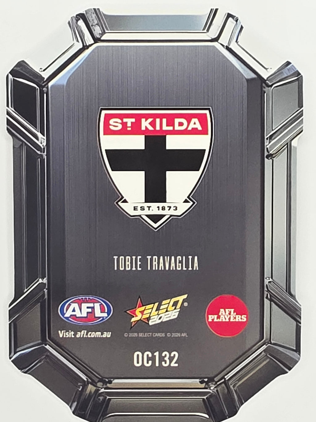 2026 AFL Footy Stars Octane Team Colours O132 Tobie Travaglia - St Kilda Saints