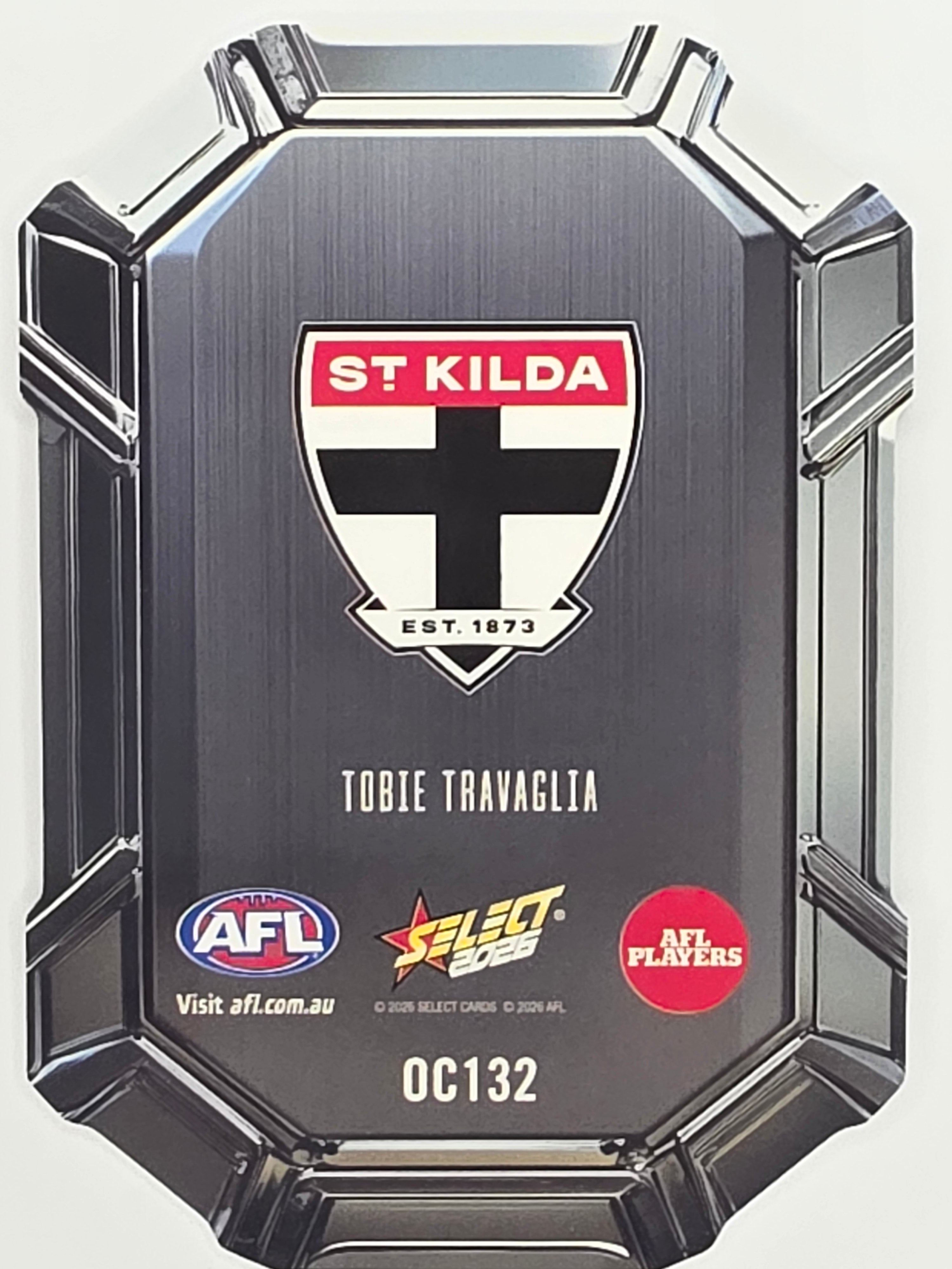 2026 AFL Footy Stars Octane Team Colours O132 Tobie Travaglia - St Kilda Saints