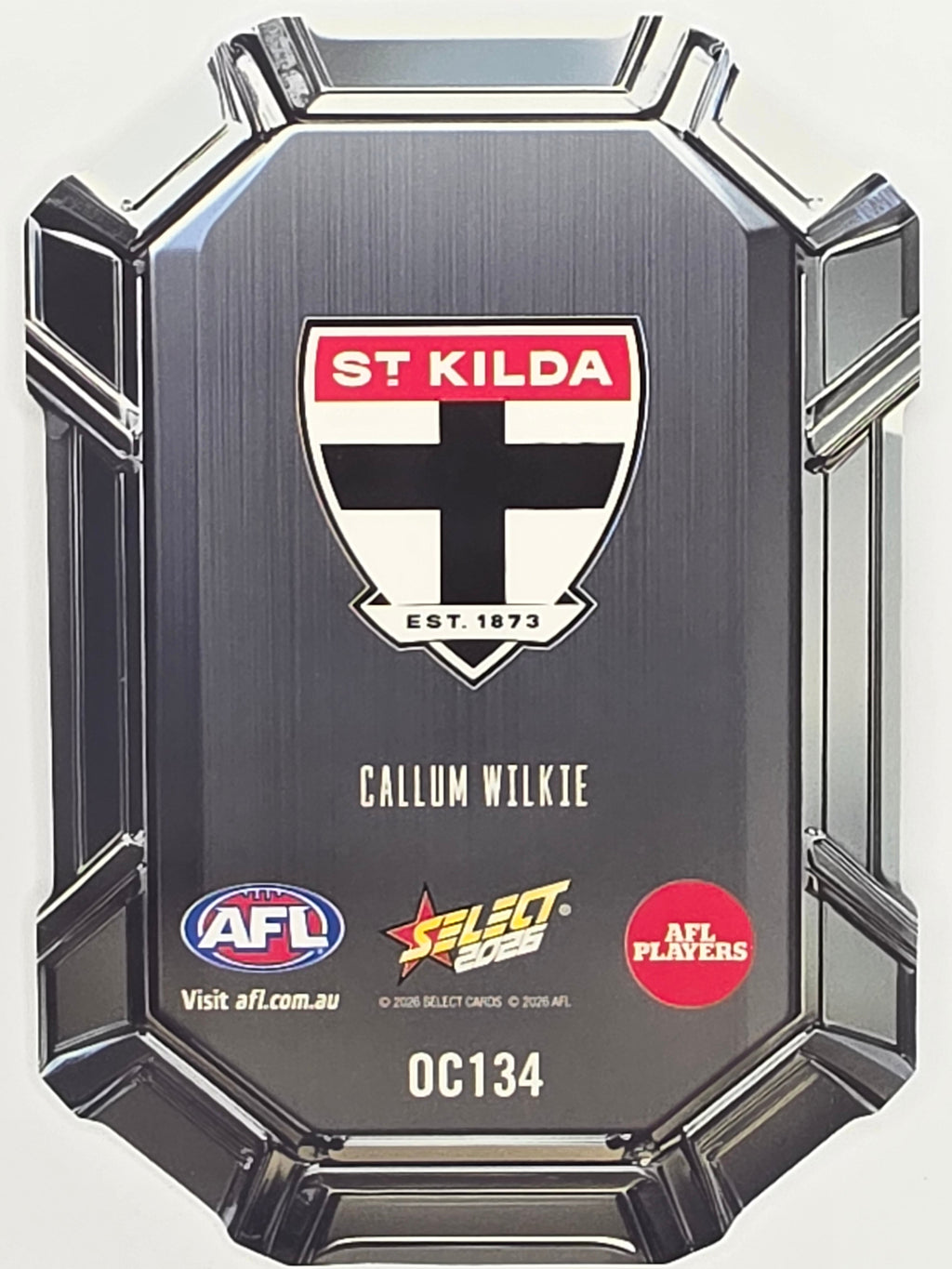 2026 AFL Footy Stars Octane Team Colours O134 Callum Wilkie - St Kilda Saints