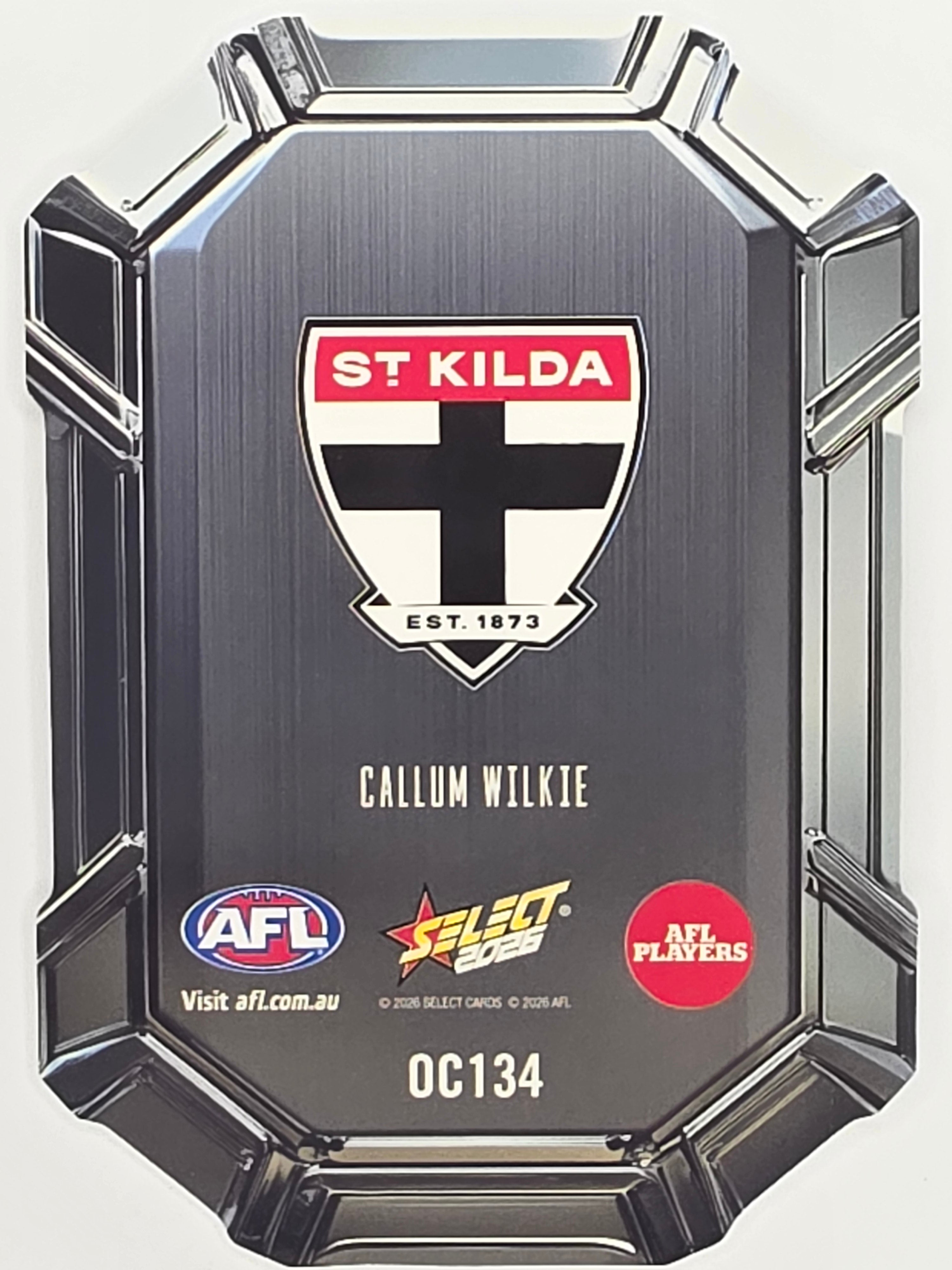 2026 AFL Footy Stars Octane Team Colours O134 Callum Wilkie - St Kilda Saints