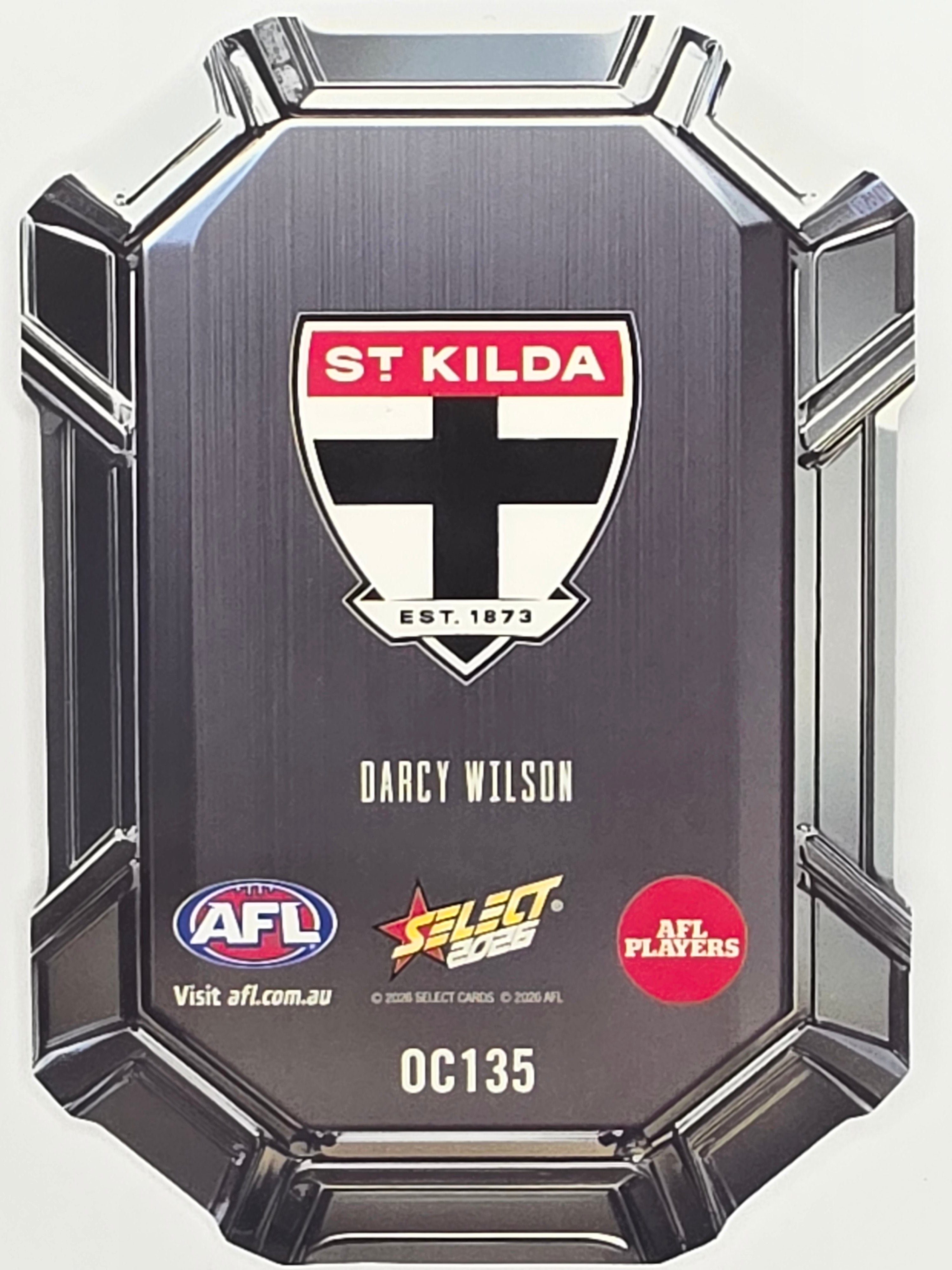 2026 AFL Footy Stars Octane Team Colours O135 Darcy Wilson - St Kilda Saints