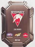 2026 AFL Footy Stars Octane Team Colours O144 Chad Warner - Sydney Swans