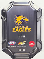 2026 AFL Footy Stars Octane Team Colours O145 Bo Allan - West Coast Eagles