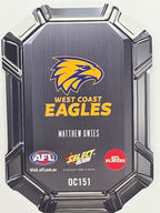 2026 AFL Footy Stars Octane Team Colours O151 Matthew Owies - West Coast Eagles