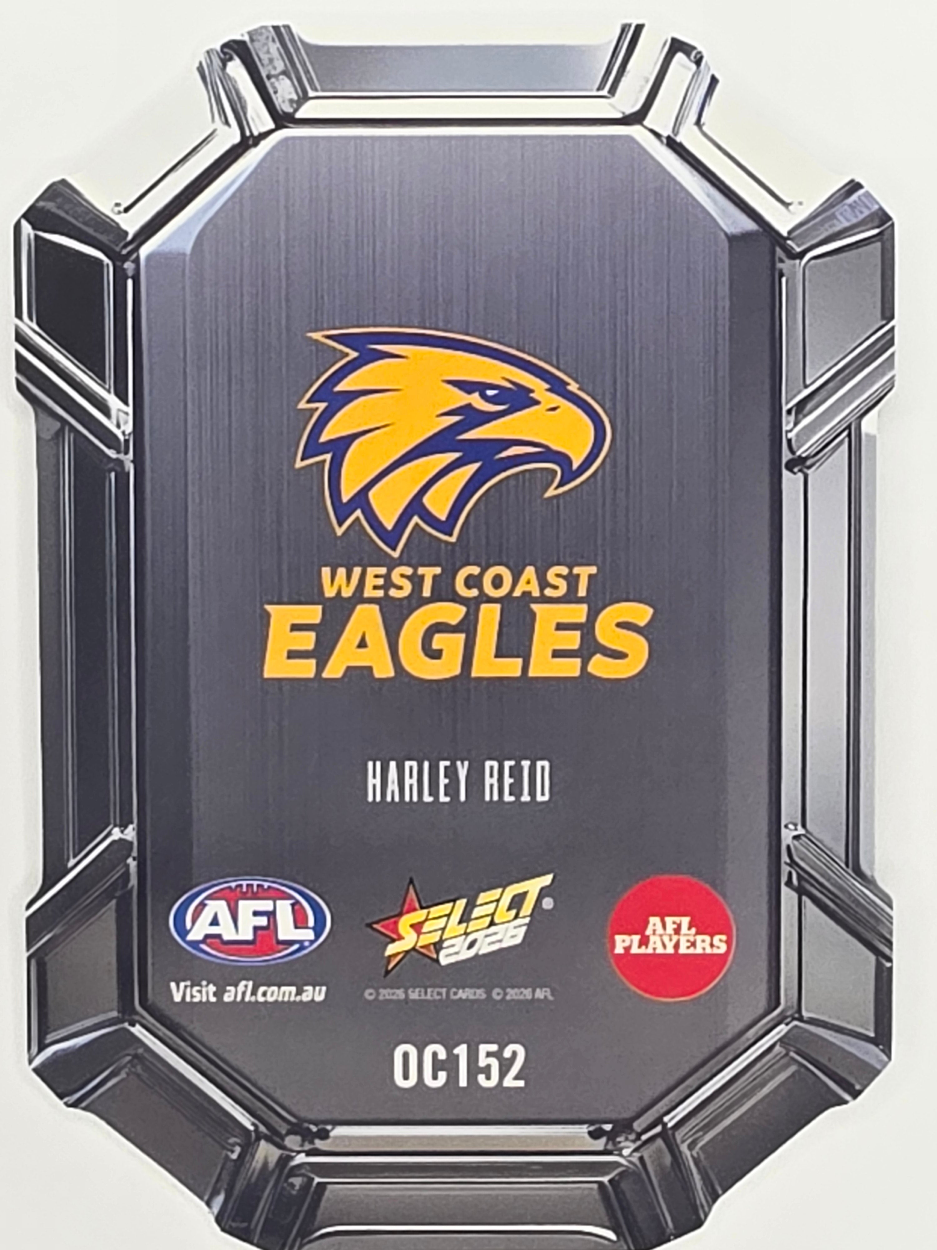 2026 AFL Footy Stars Octane Team Colours O152 Harley Reid - West Coast Eagles
