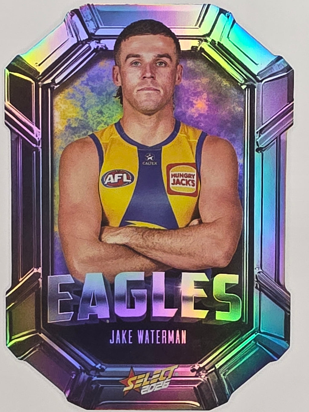 2026 AFL Footy Stars Octane Team Colours O153 Jake Waterman - West Coast Eagles