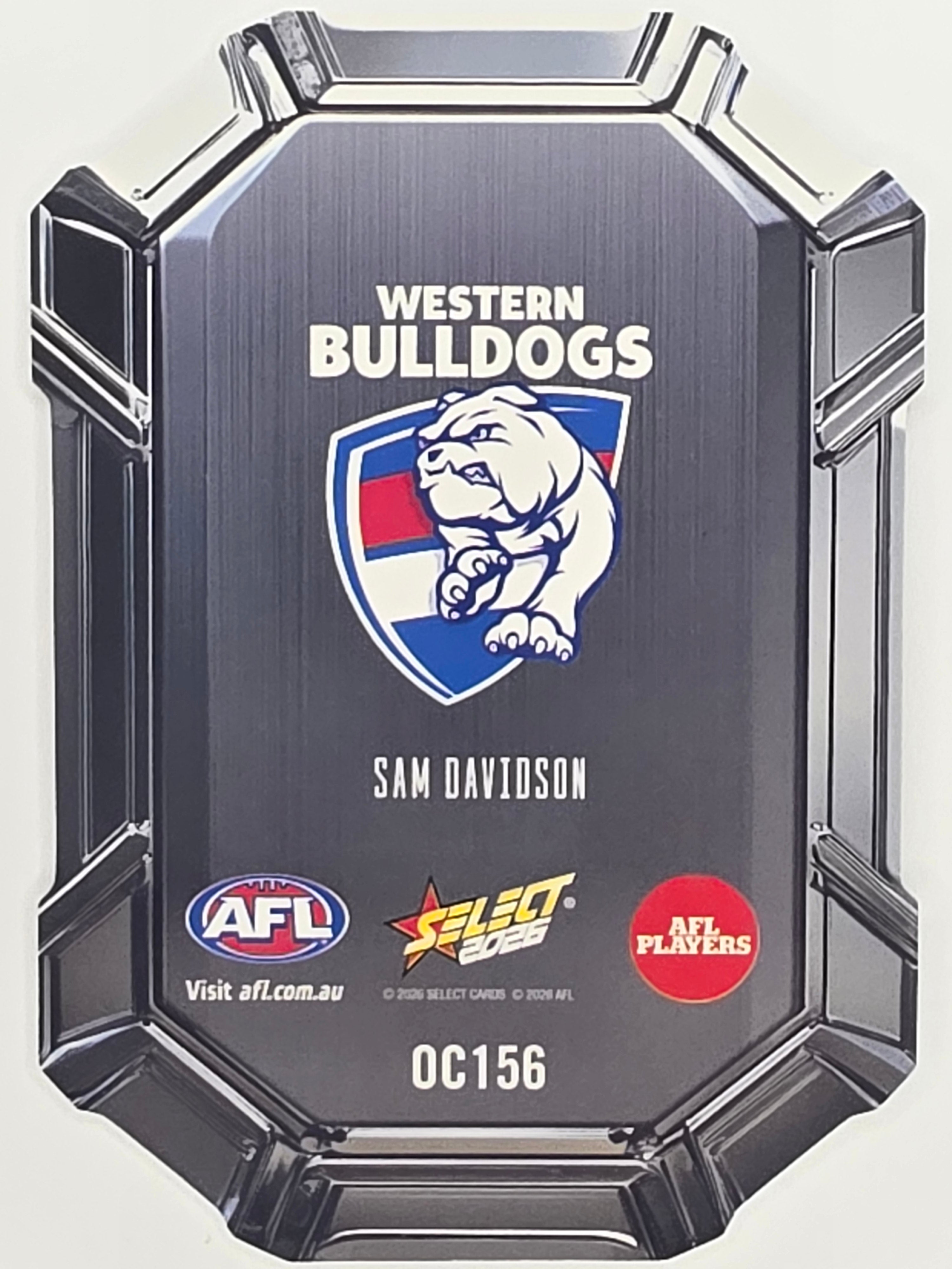 2026 AFL Footy Stars Octane Team Colours O156 Sam Davidson - Western Bulldogs