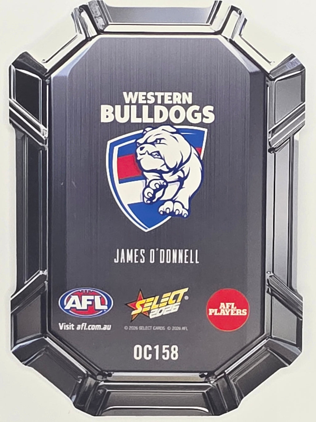 2026 AFL Footy Stars Octane Team Colours O158 James O’Donnell - Western Bulldogs