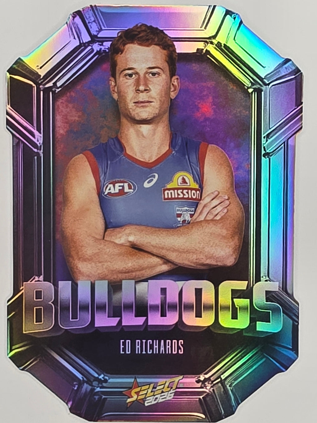 2026 AFL Footy Stars Octane Team Colours O159 Ed Richards - Western Bulldogs