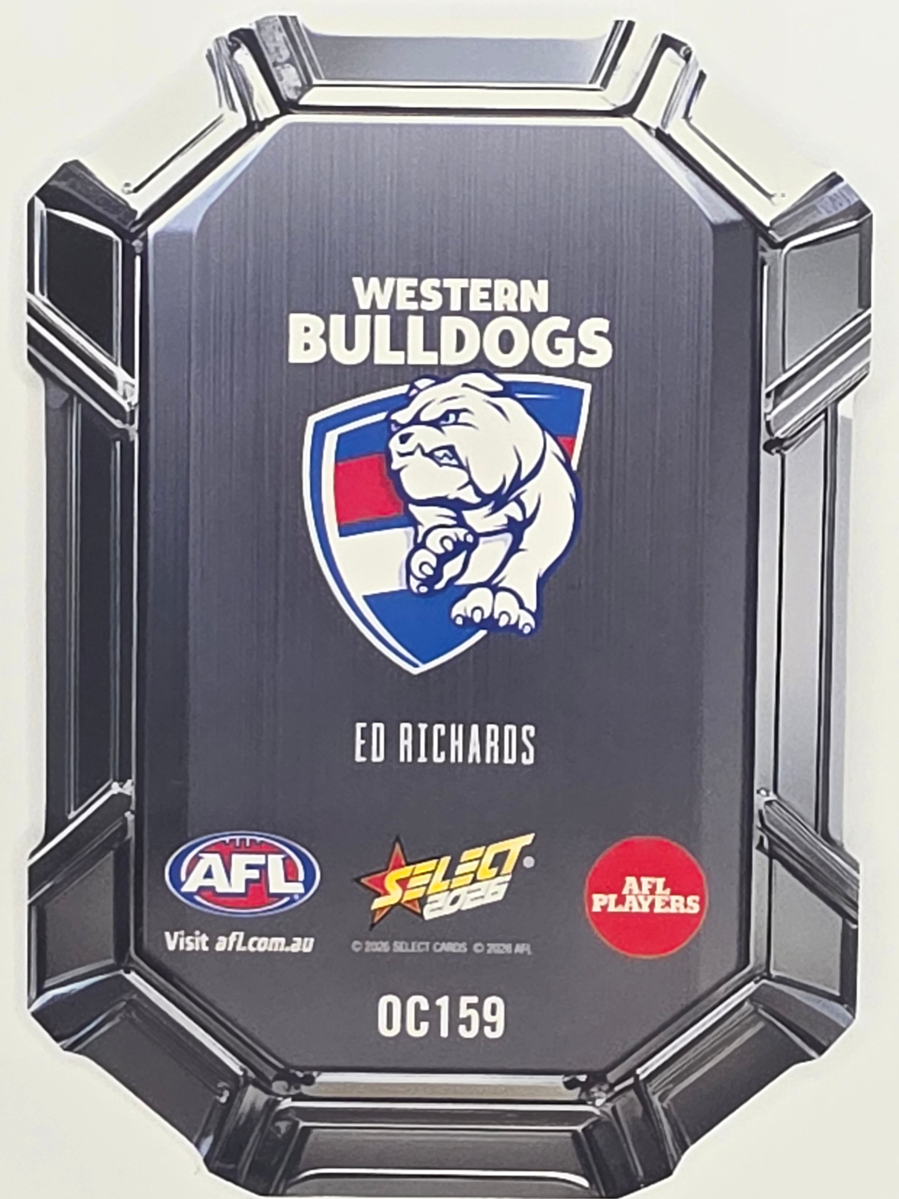 2026 AFL Footy Stars Octane Team Colours O159 Ed Richards - Western Bulldogs