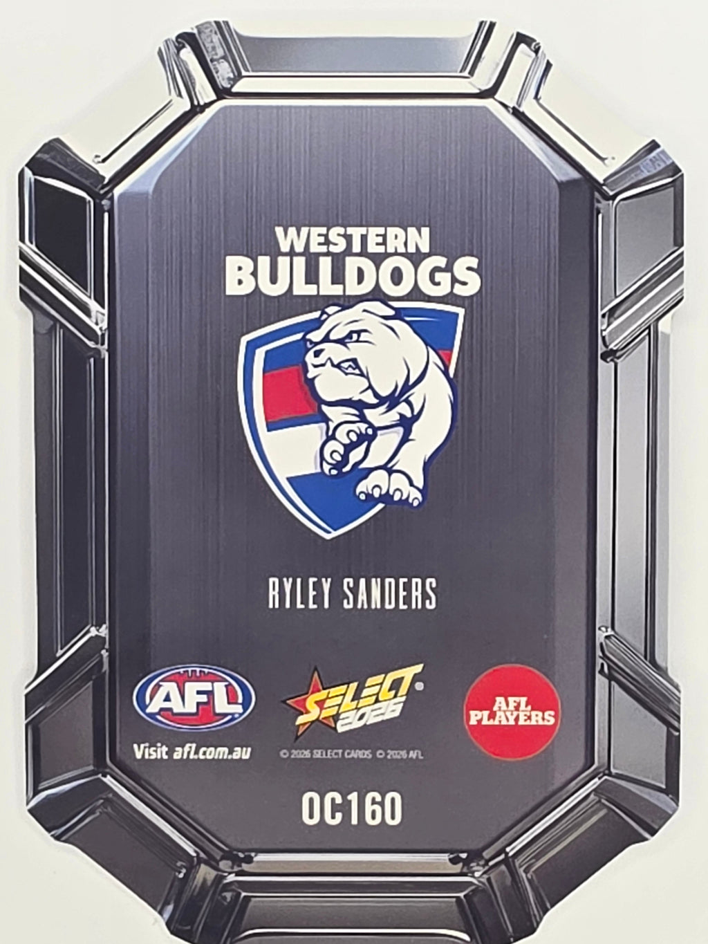 2026 AFL Footy Stars Octane Team Colours O160 Ryley Sanders - Western Bulldogs