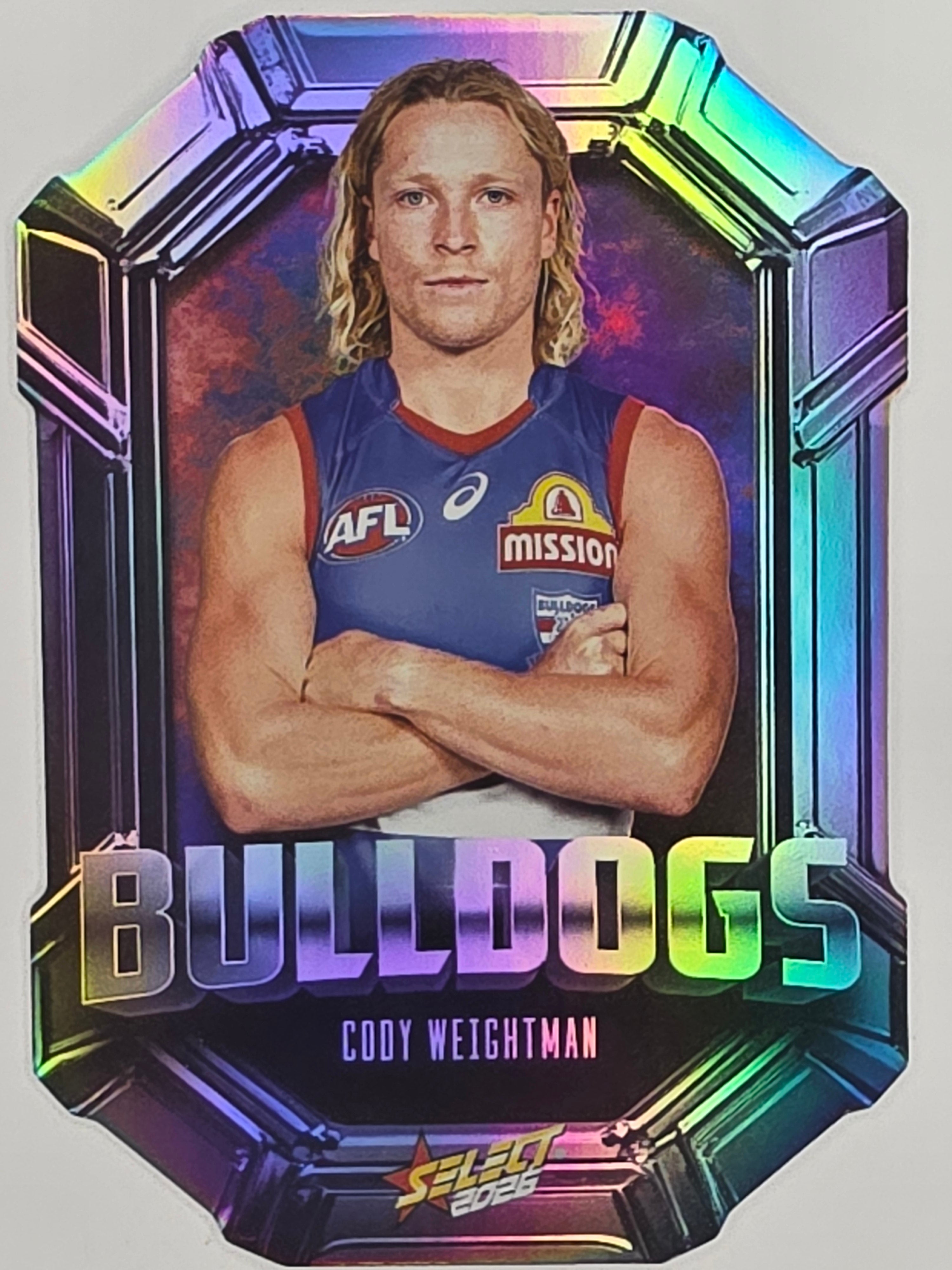 2026 AFL Footy Stars Octane Team Colours O161 Cody Weightman - Western Bulldogs