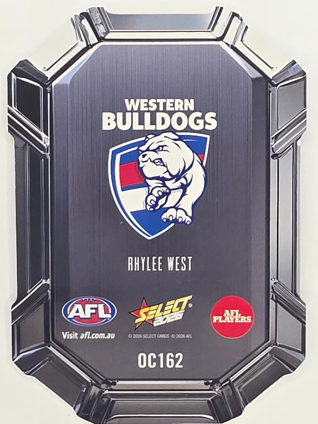 2026 AFL Footy Stars Octane Team Colours O162 Rhylee West - Western Bulldogs